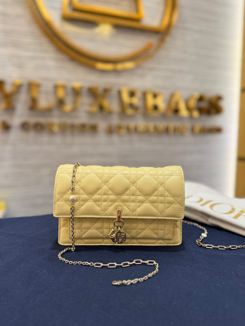 Dior My Dior Daily Chain Pouch Butter Yellow