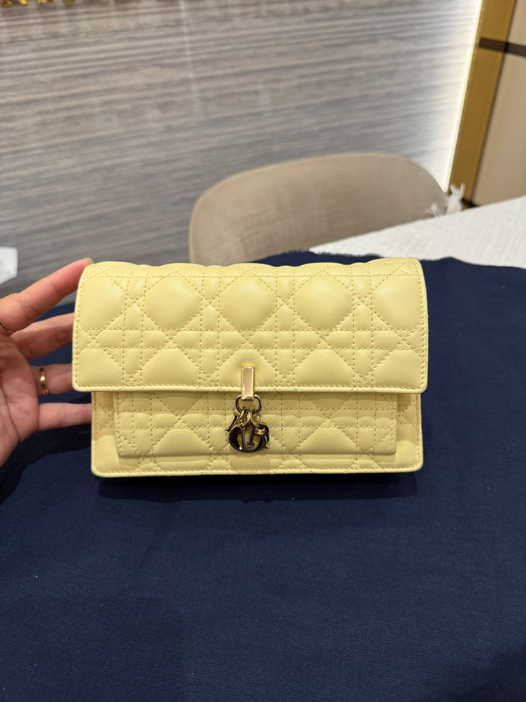 Dior My Dior Daily Chain Pouch Butter Yellow