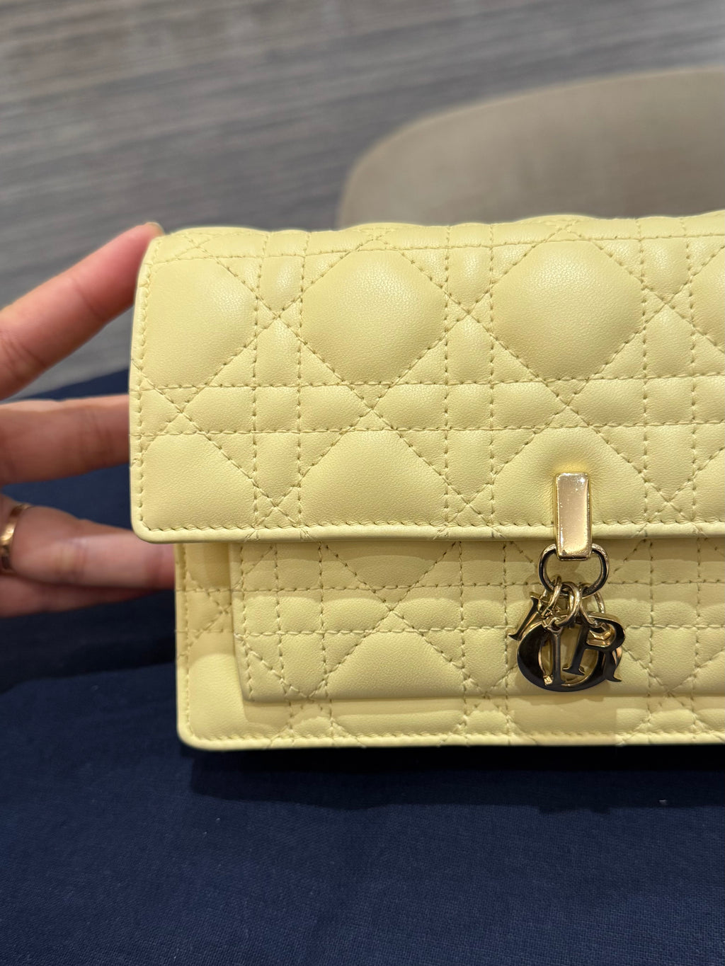 Dior My Dior Daily Chain Pouch Butter Yellow