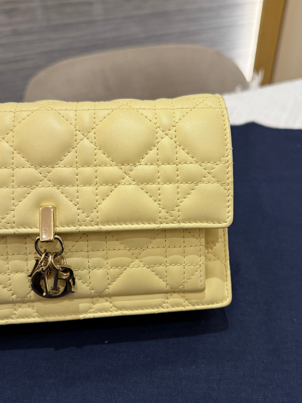Dior My Dior Daily Chain Pouch Butter Yellow