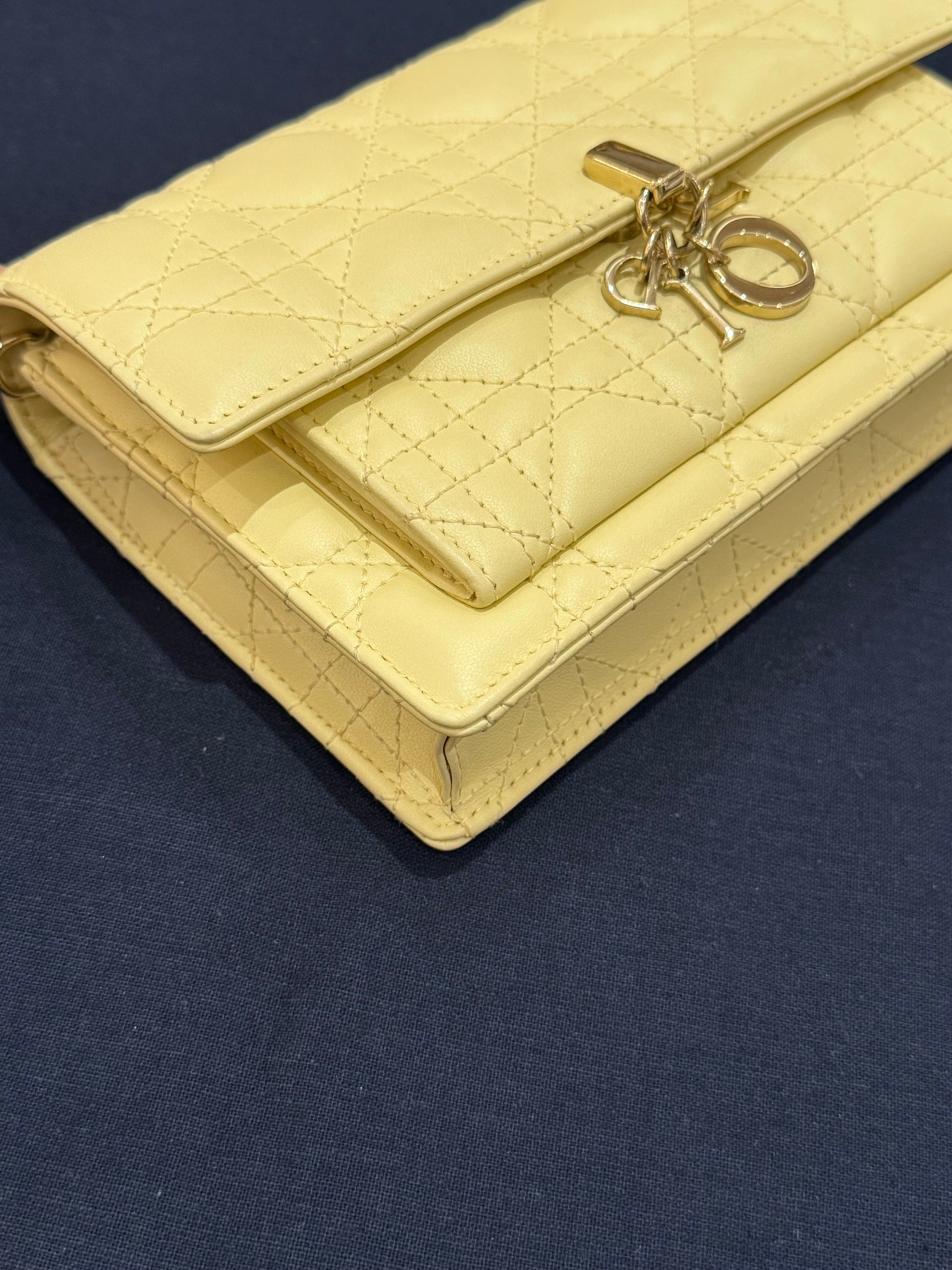 Dior My Dior Daily Chain Pouch Butter Yellow