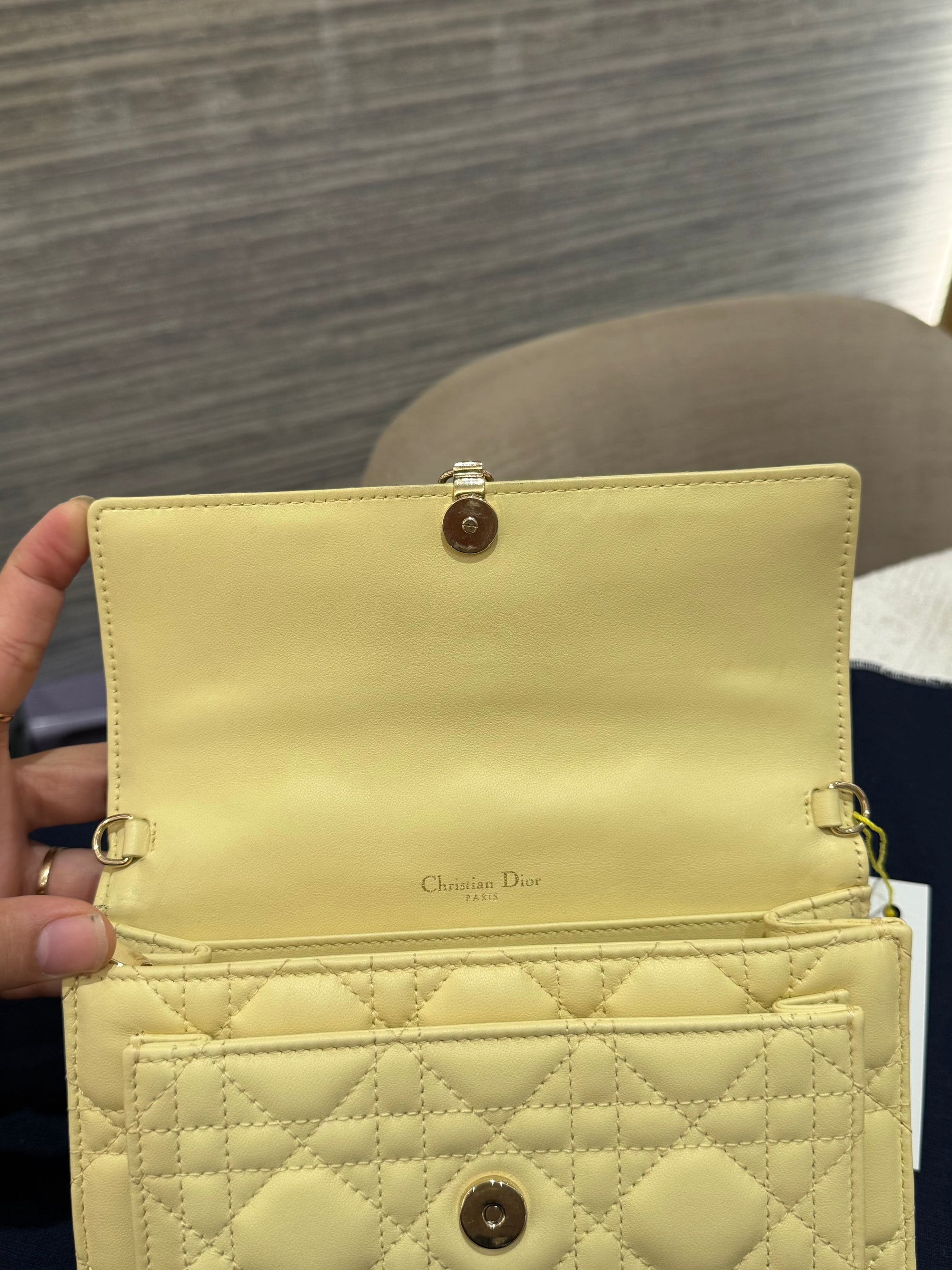 Dior My Dior Daily Chain Pouch Butter Yellow