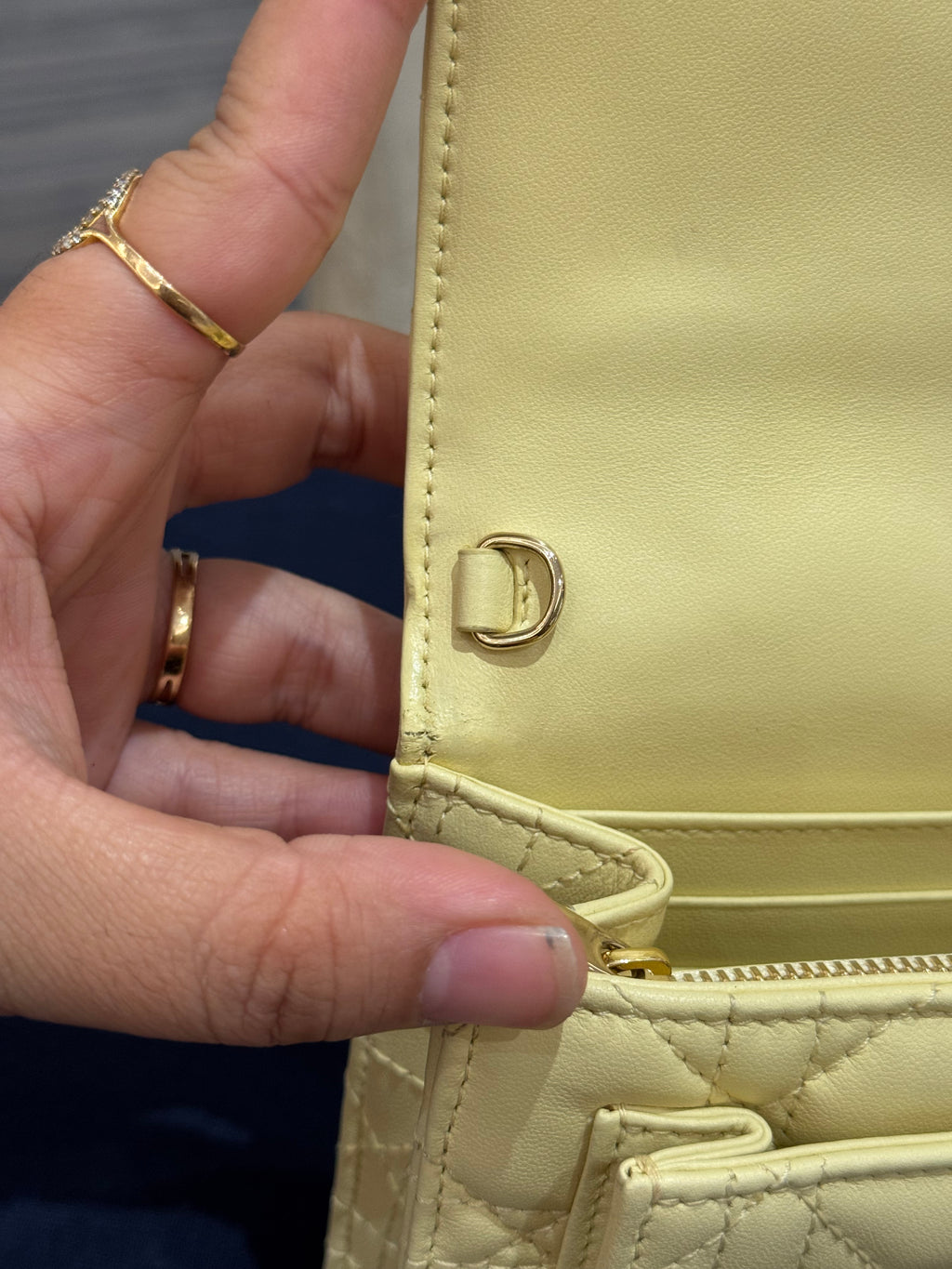 Dior My Dior Daily Chain Pouch Butter Yellow