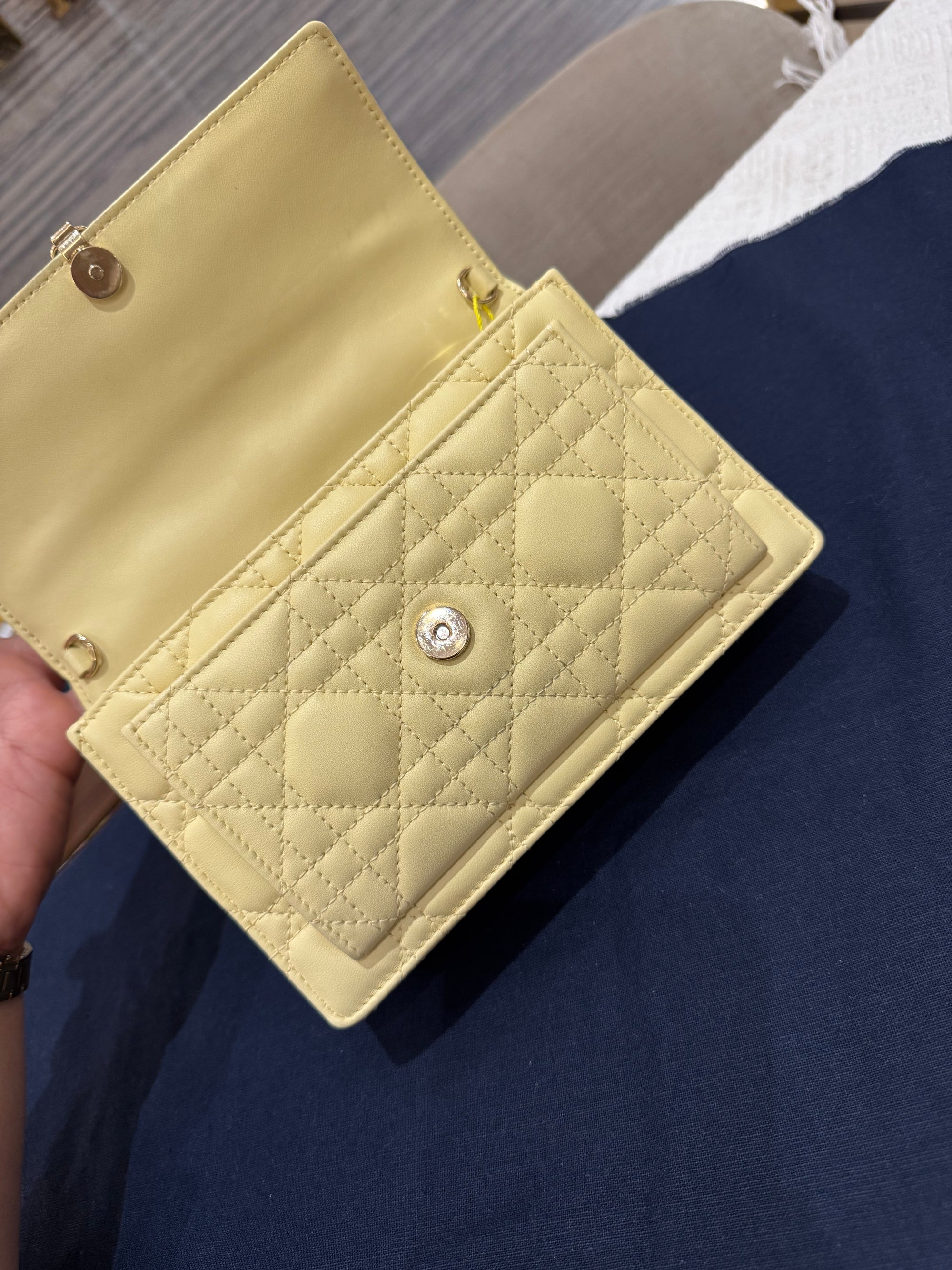 Dior My Dior Daily Chain Pouch Butter Yellow