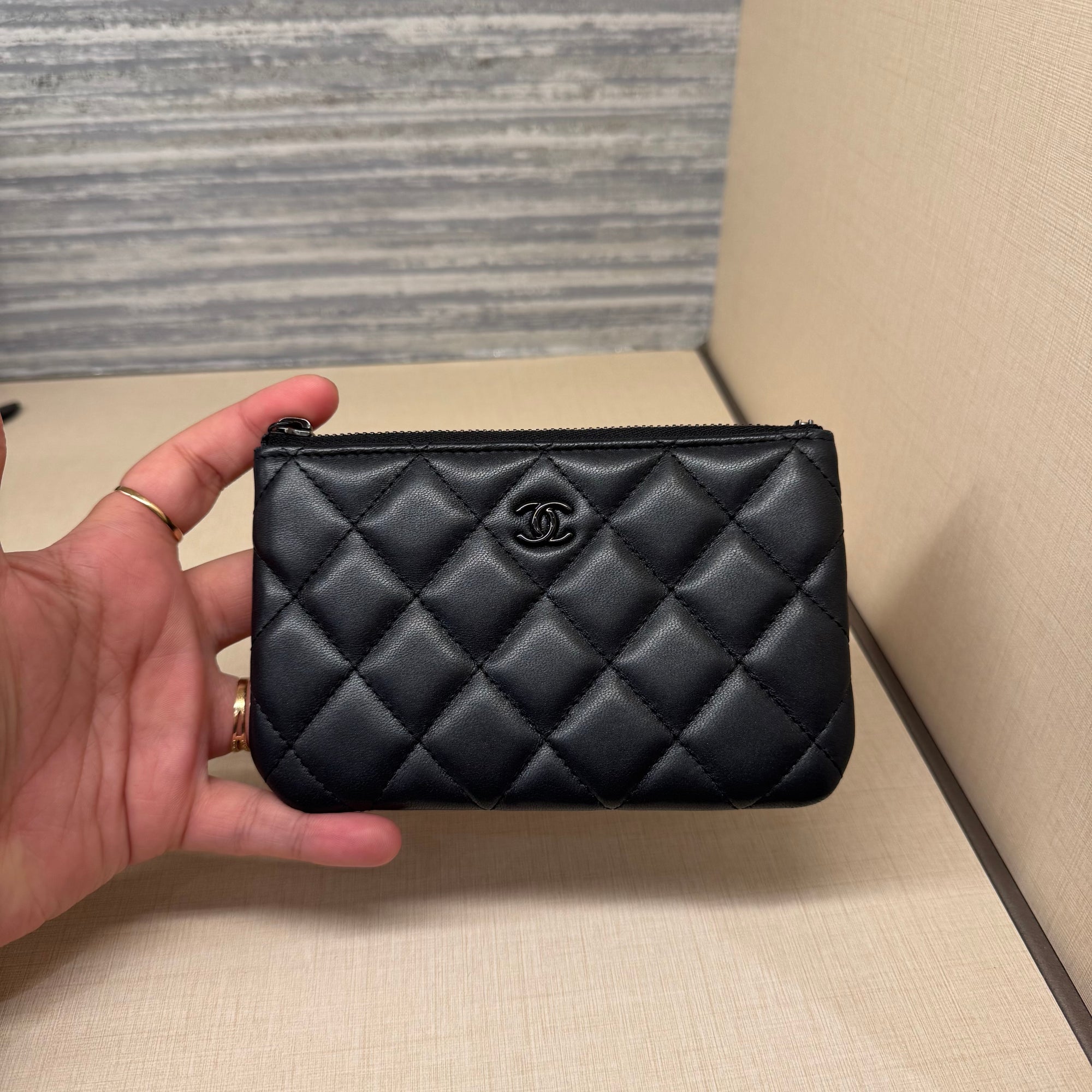 Chanel O Case Mini So Black