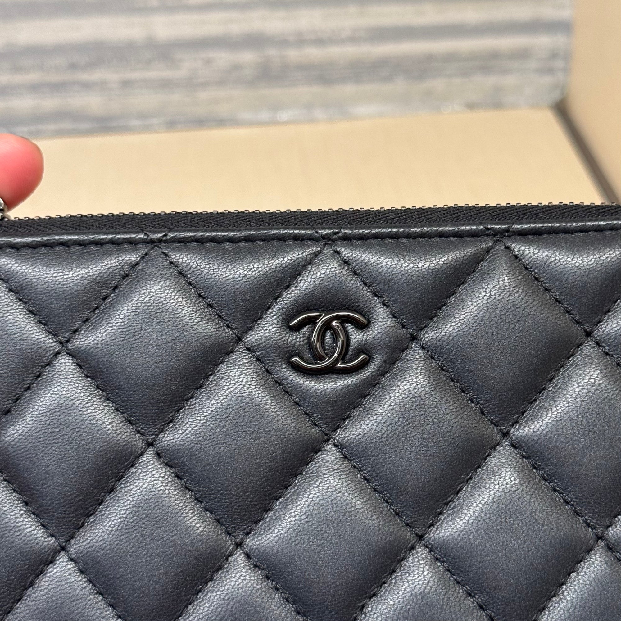 Chanel O Case Mini So Black