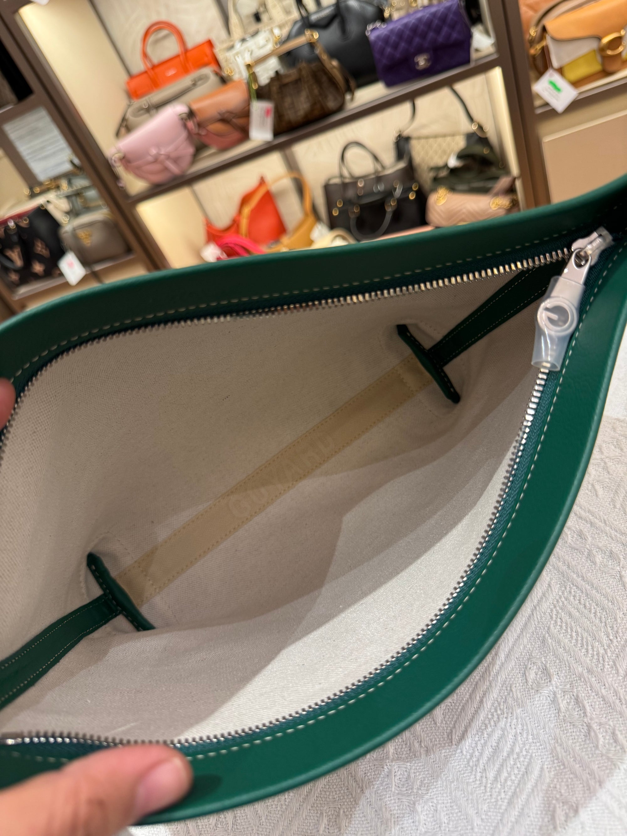 Goyard Conti Pouch Green