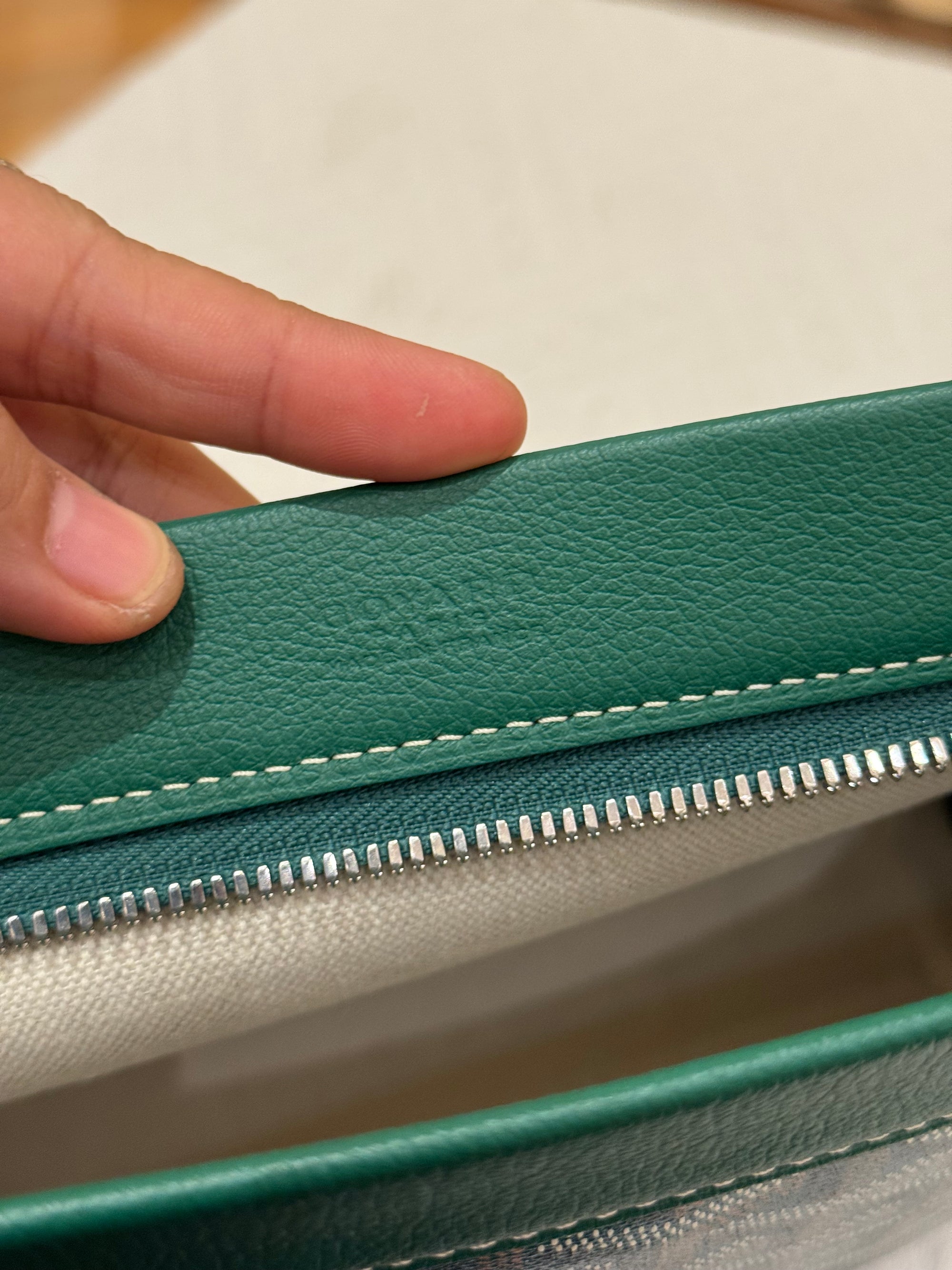 Goyard Conti Pouch Green