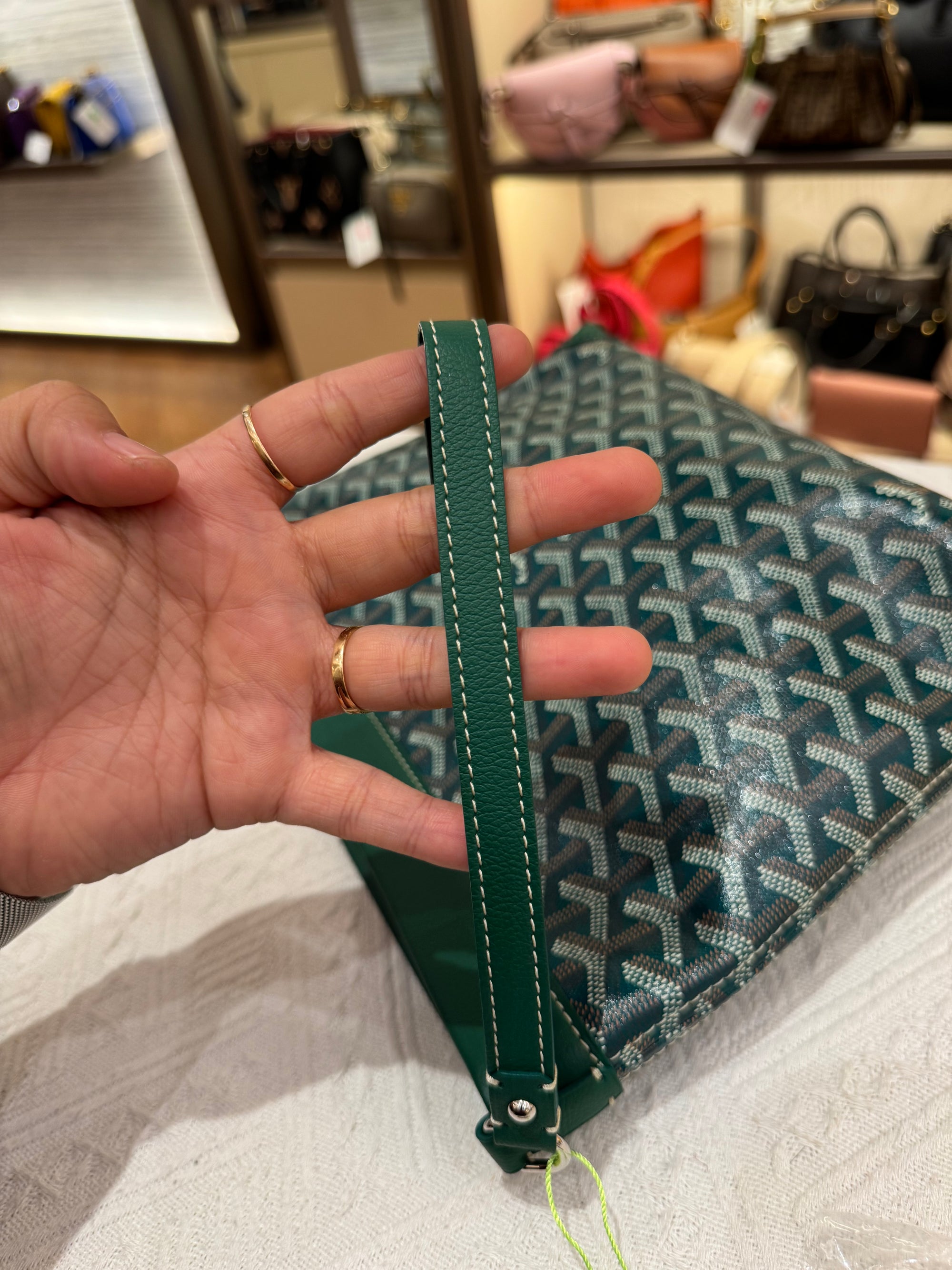 Goyard Conti Pouch Green