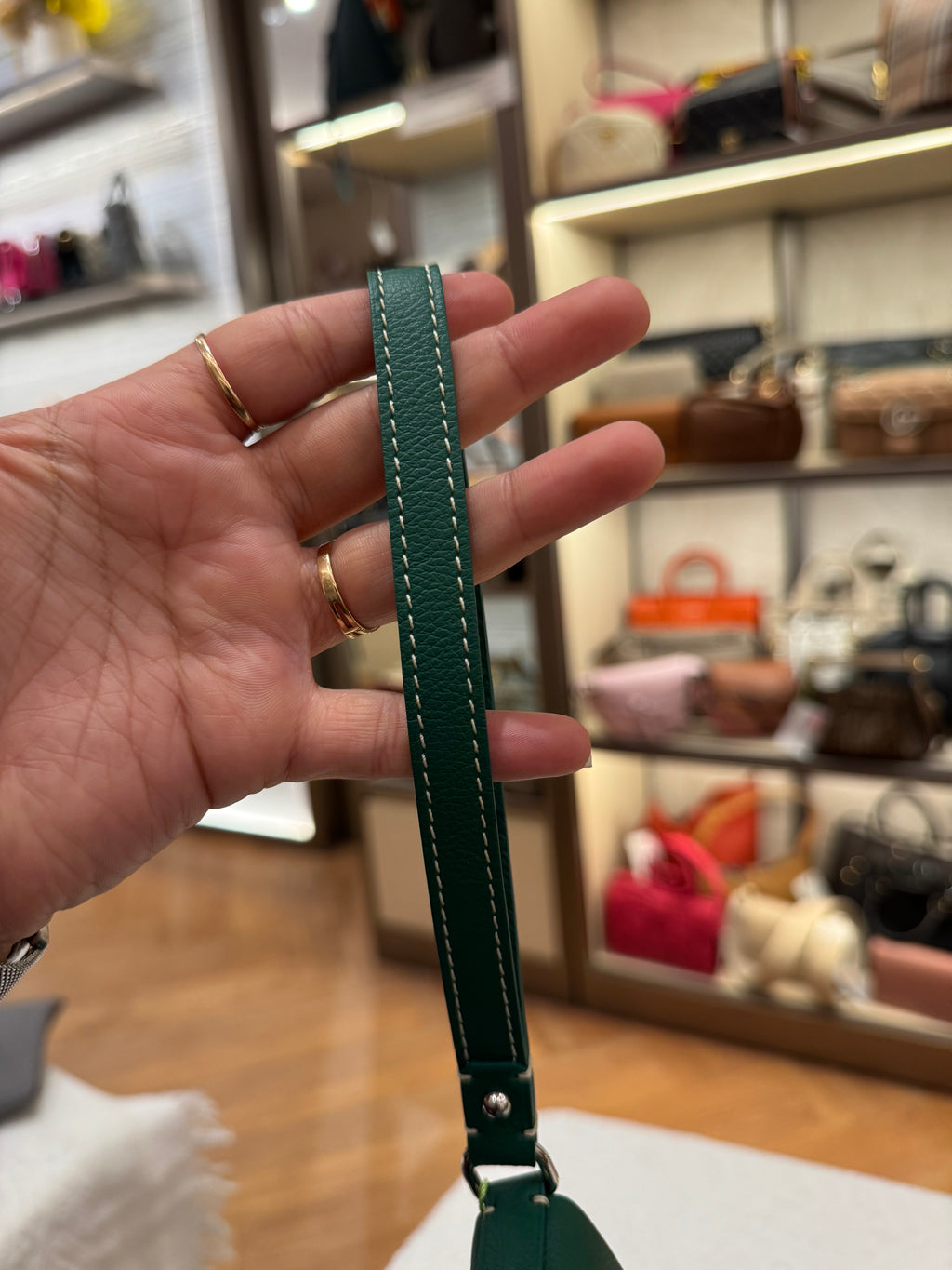 Goyard Conti Pouch Green