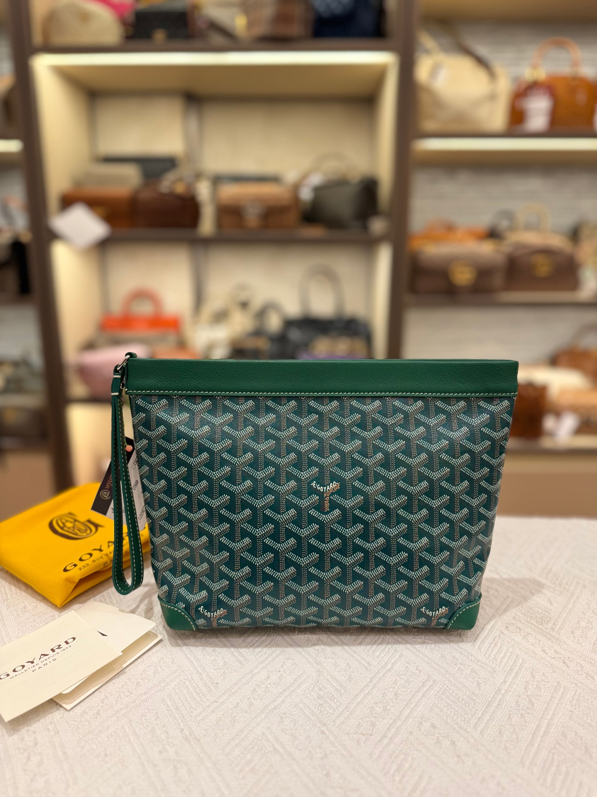 Goyard Conti Pouch Green
