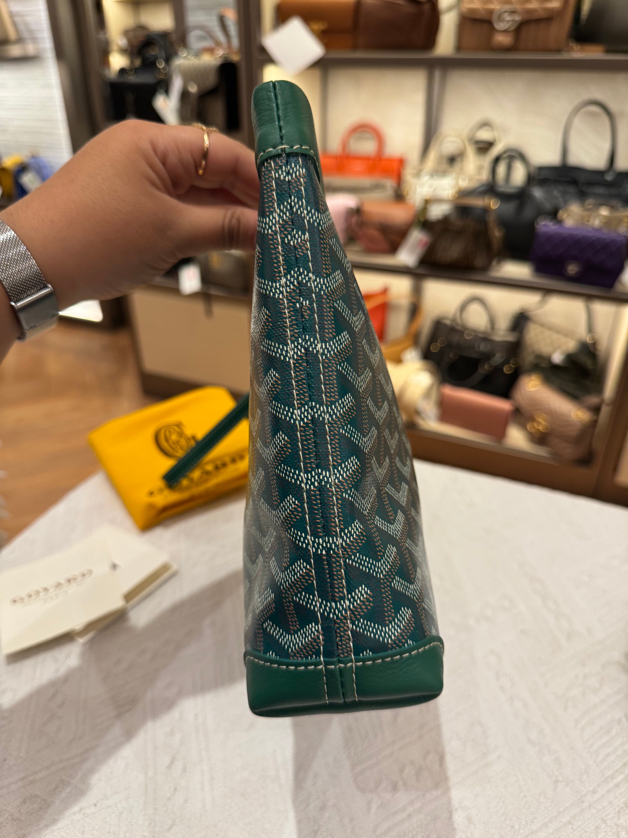 Goyard Conti Pouch Green
