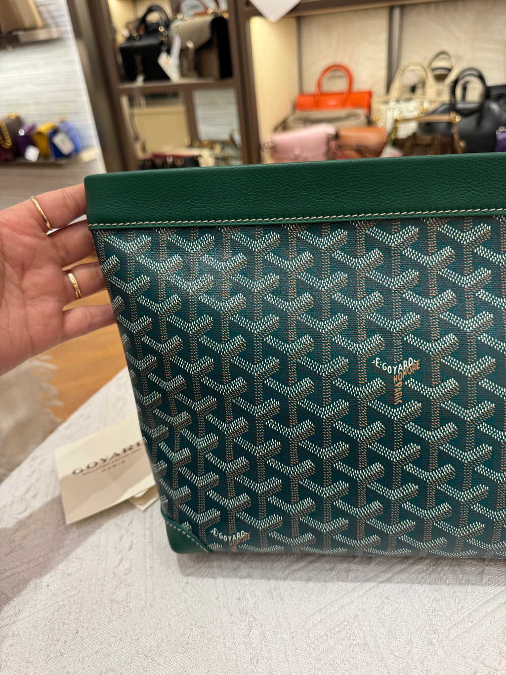 Goyard Conti Pouch Green