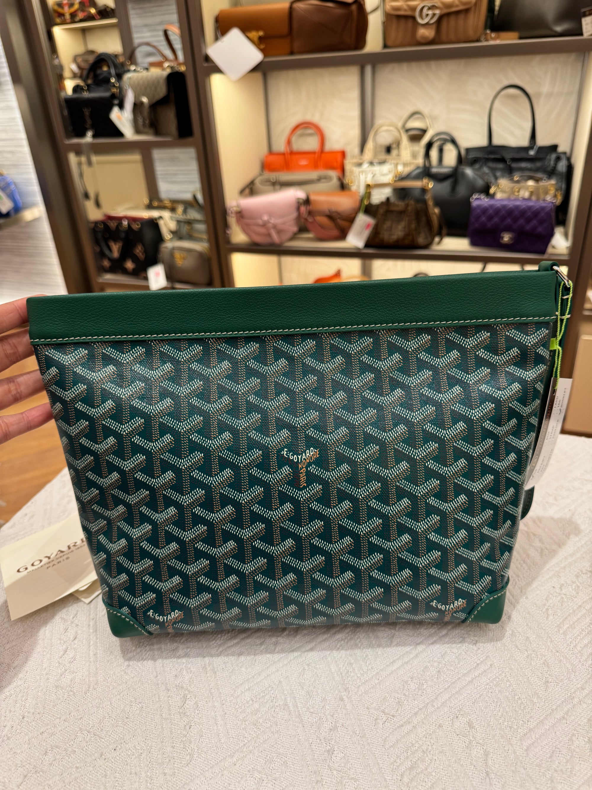 Goyard Conti Pouch Green