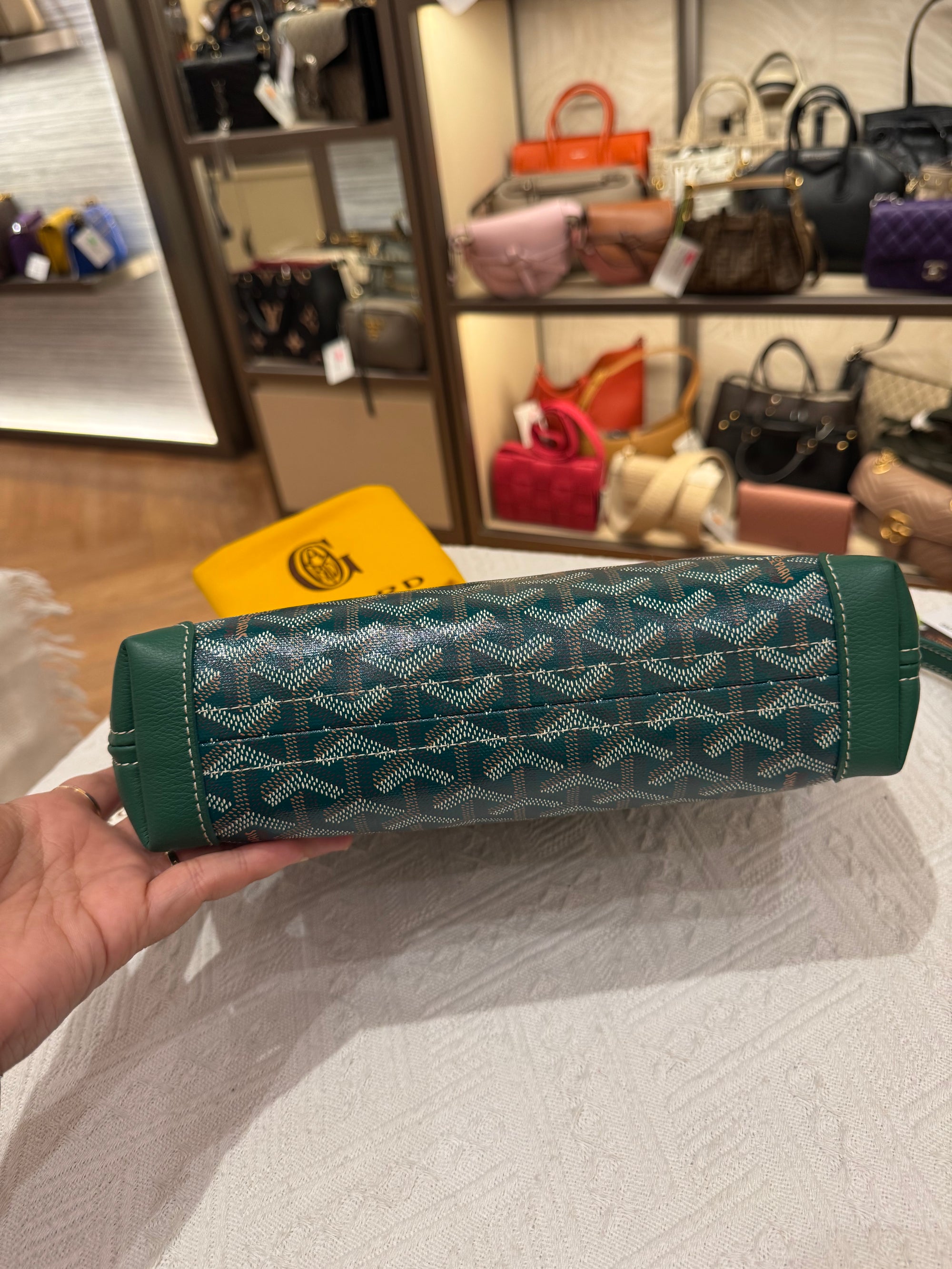 Goyard Conti Pouch Green
