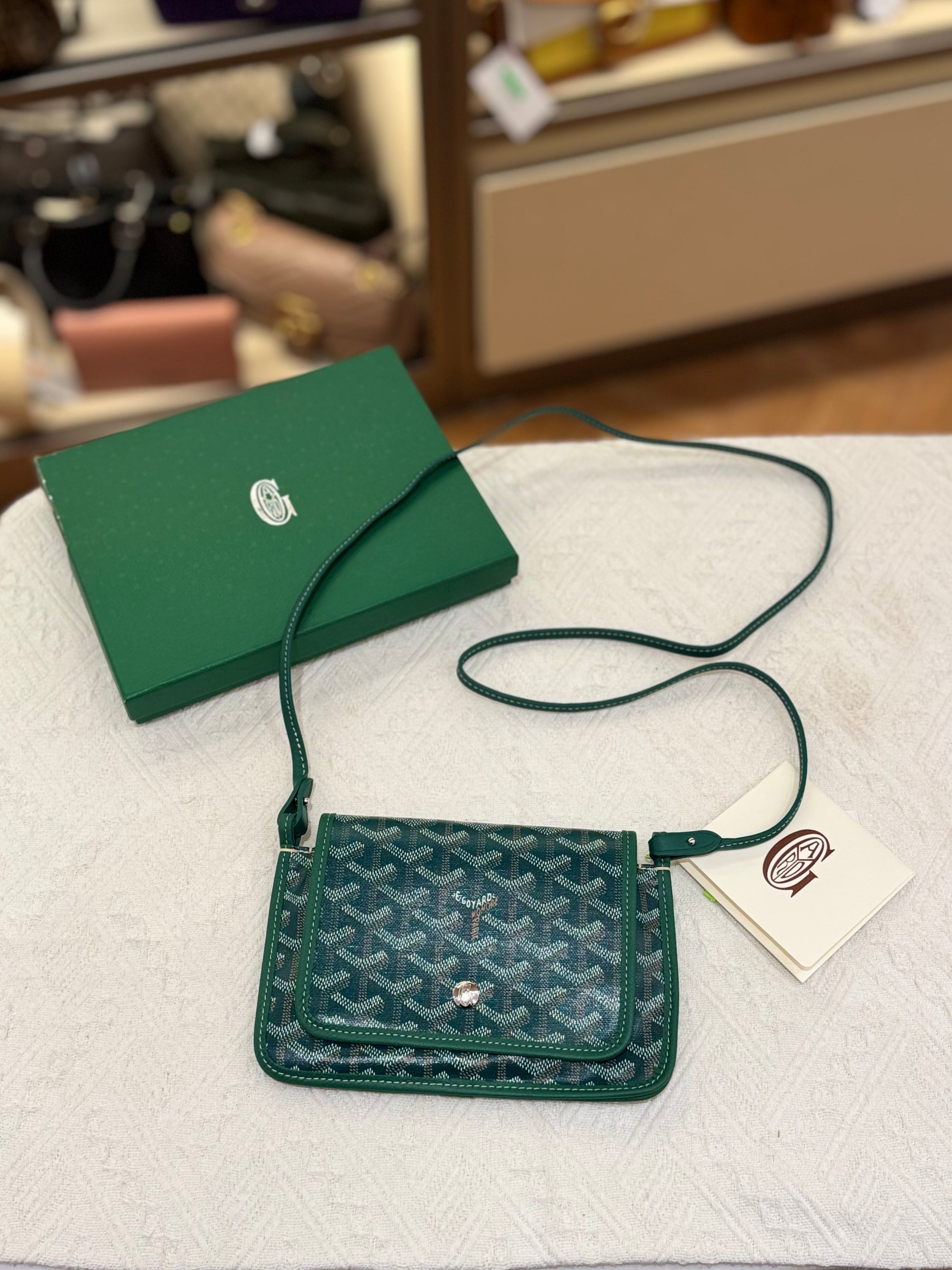 Goyard Plumet Crossbody Green
