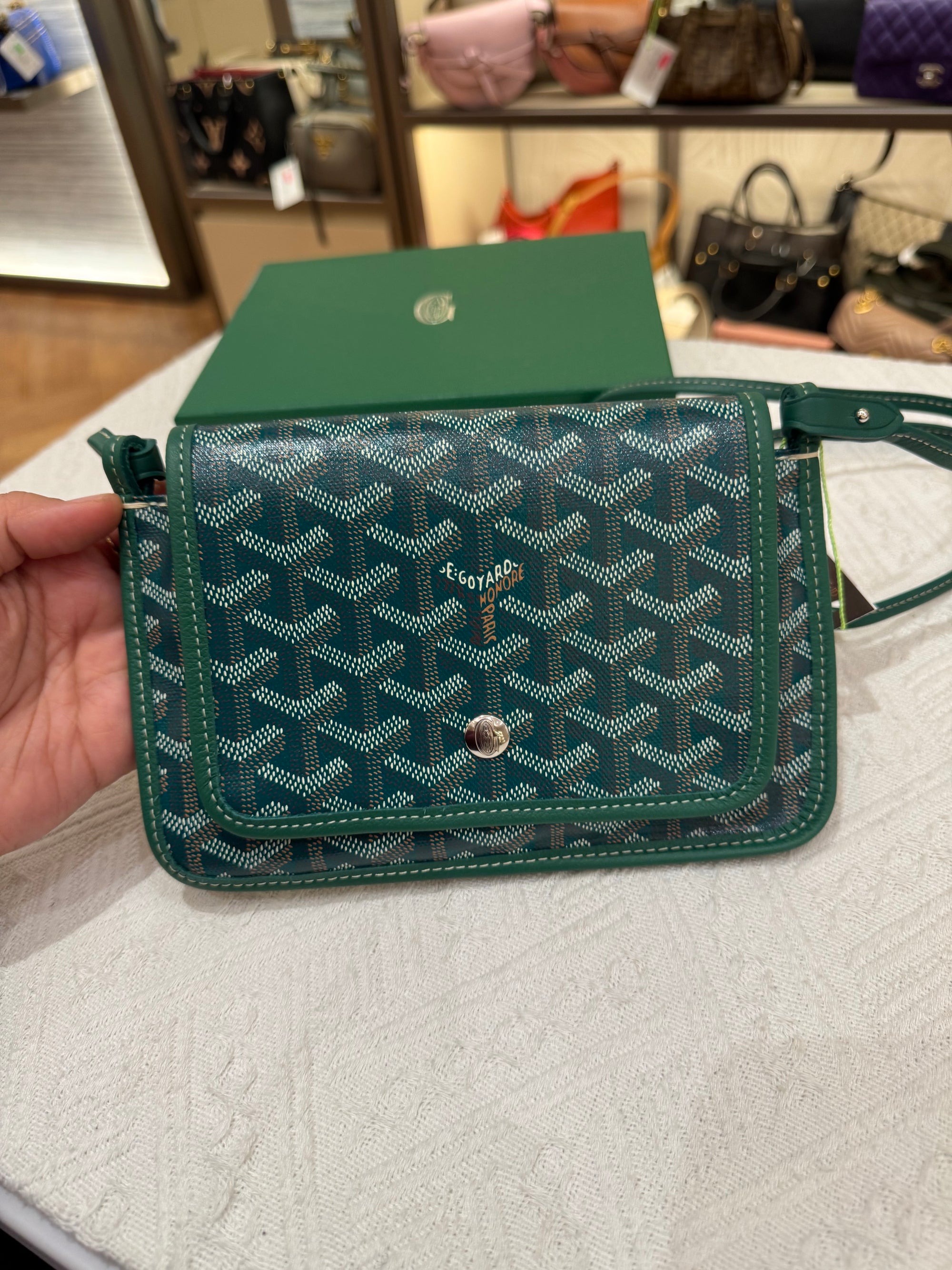 Goyard Plumet Crossbody Green