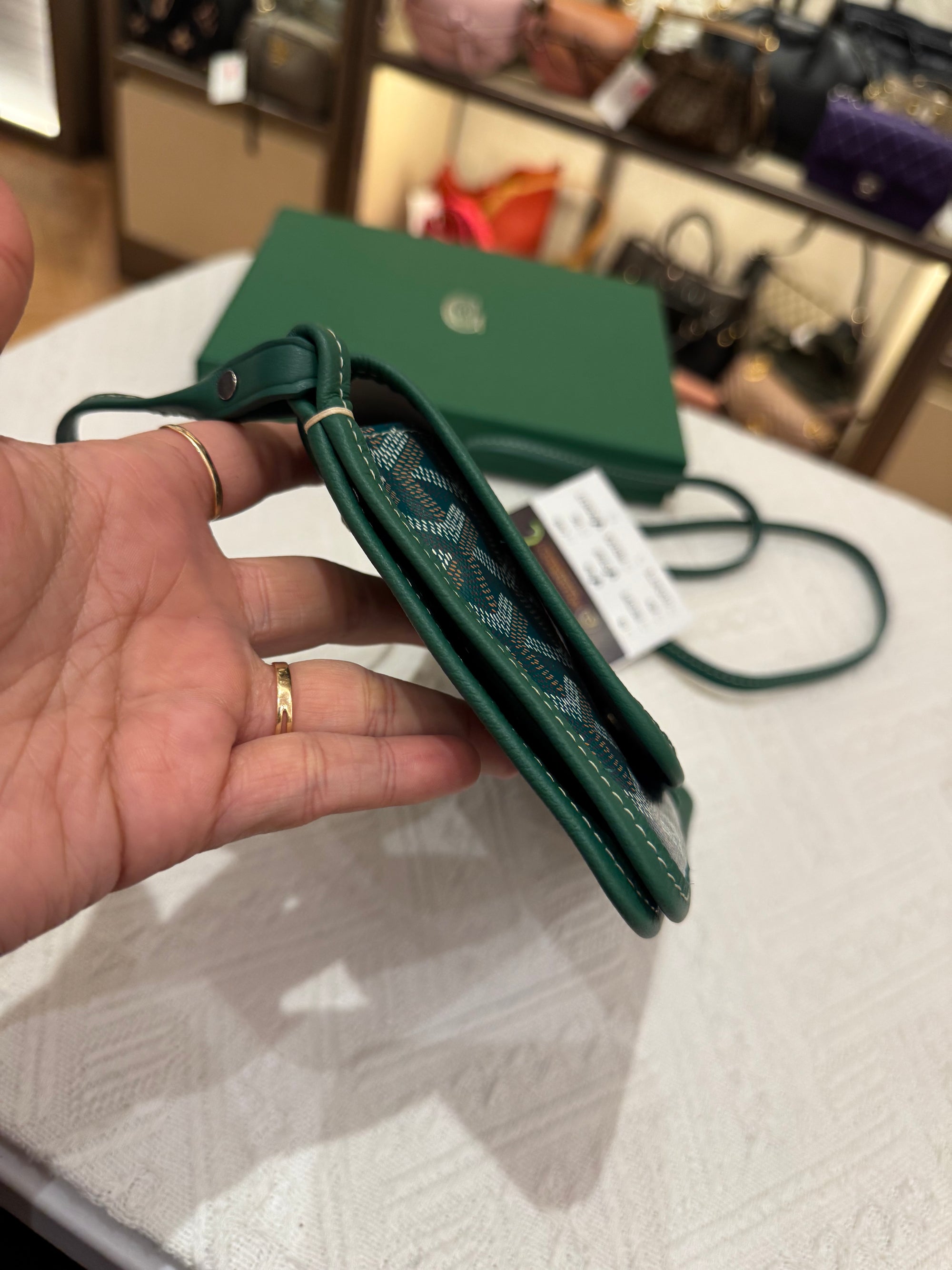 Goyard Plumet Crossbody Green