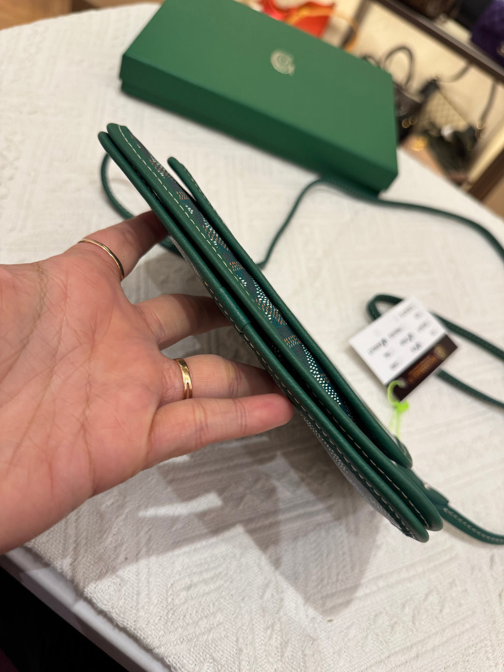 Goyard Plumet Crossbody Green