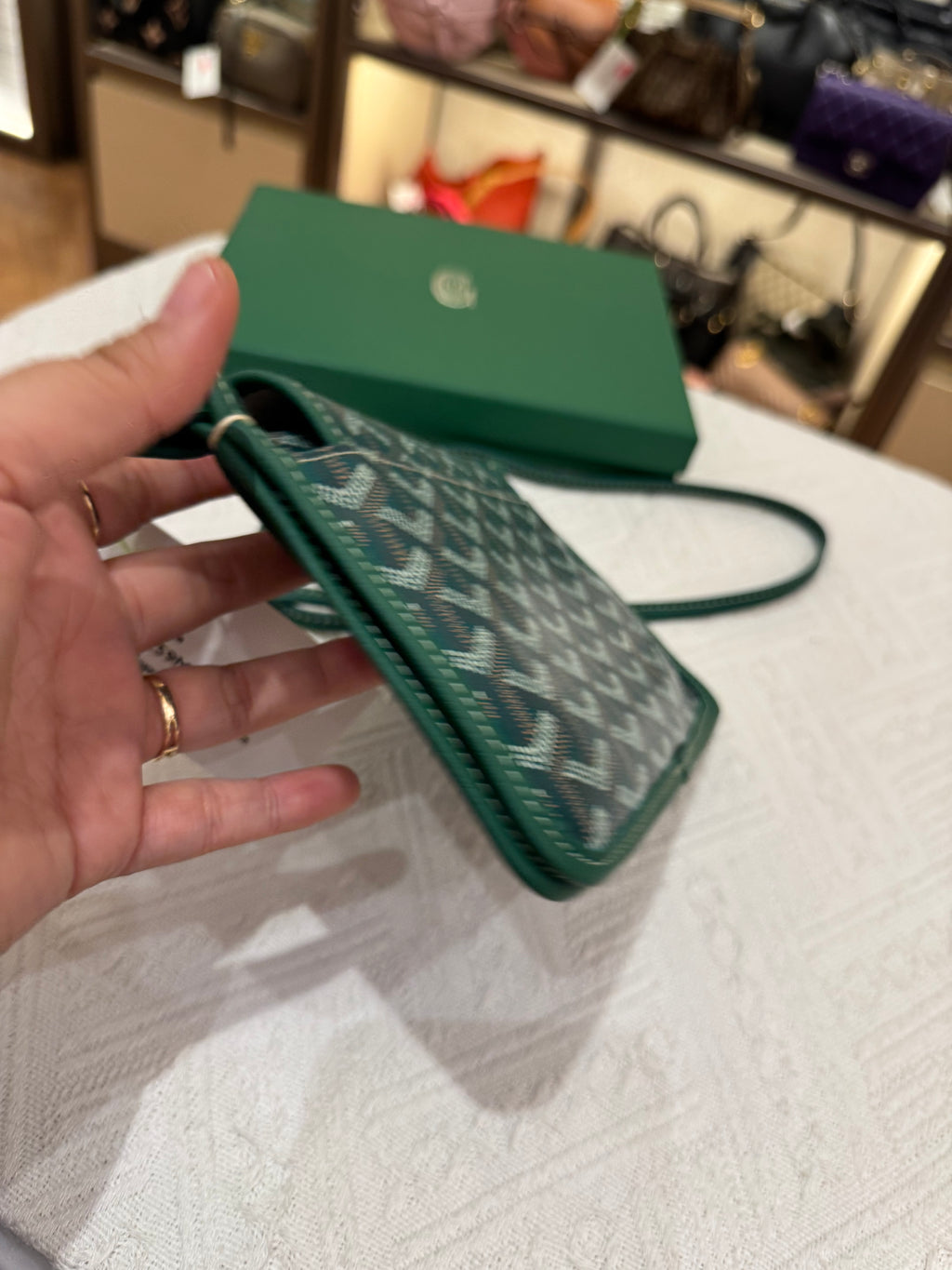 Goyard Plumet Crossbody Green