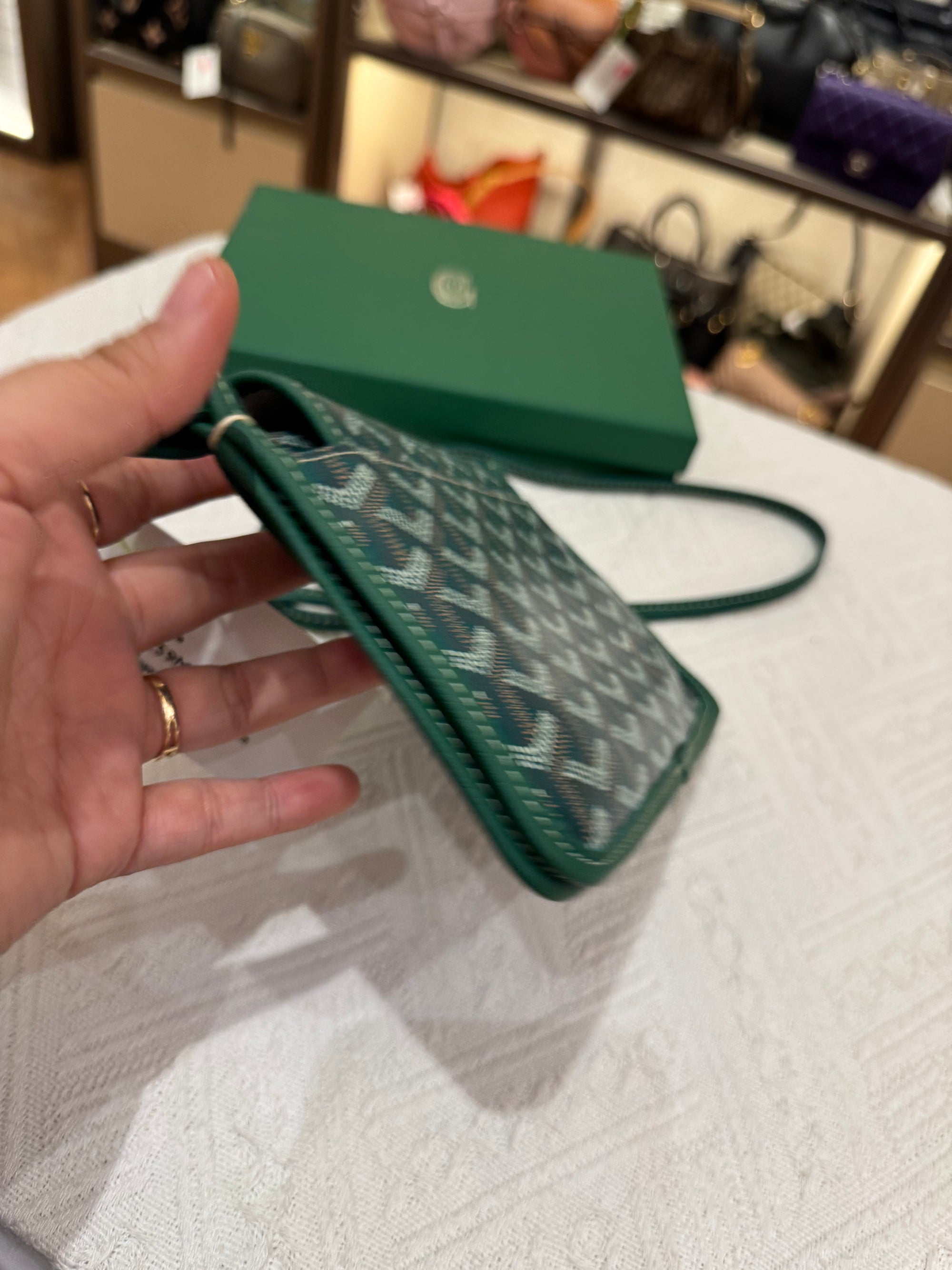 Goyard Plumet Crossbody Green