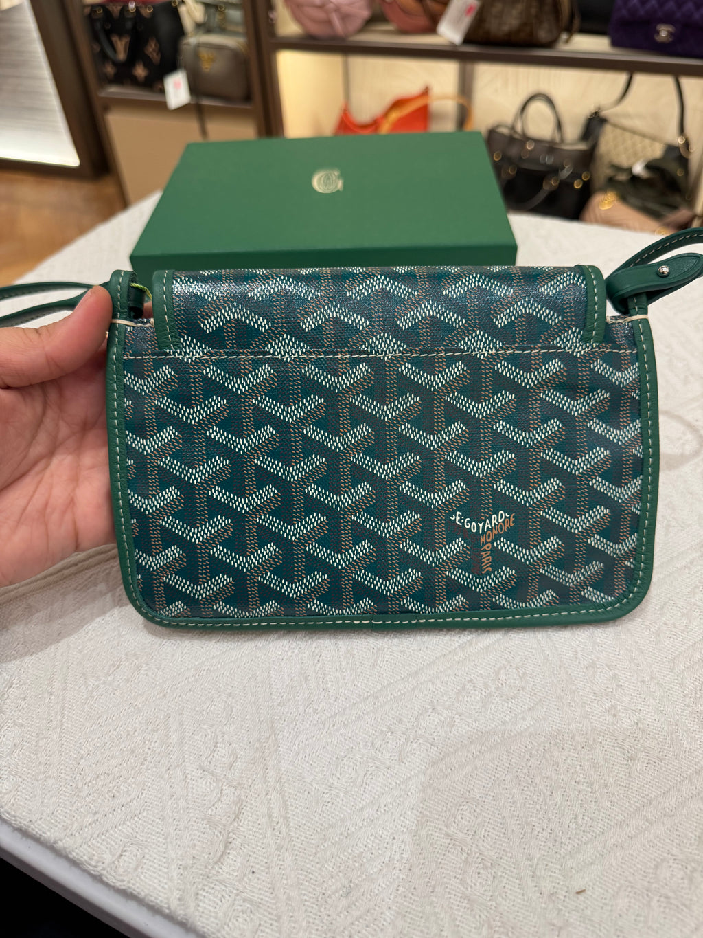 Goyard Plumet Crossbody Green