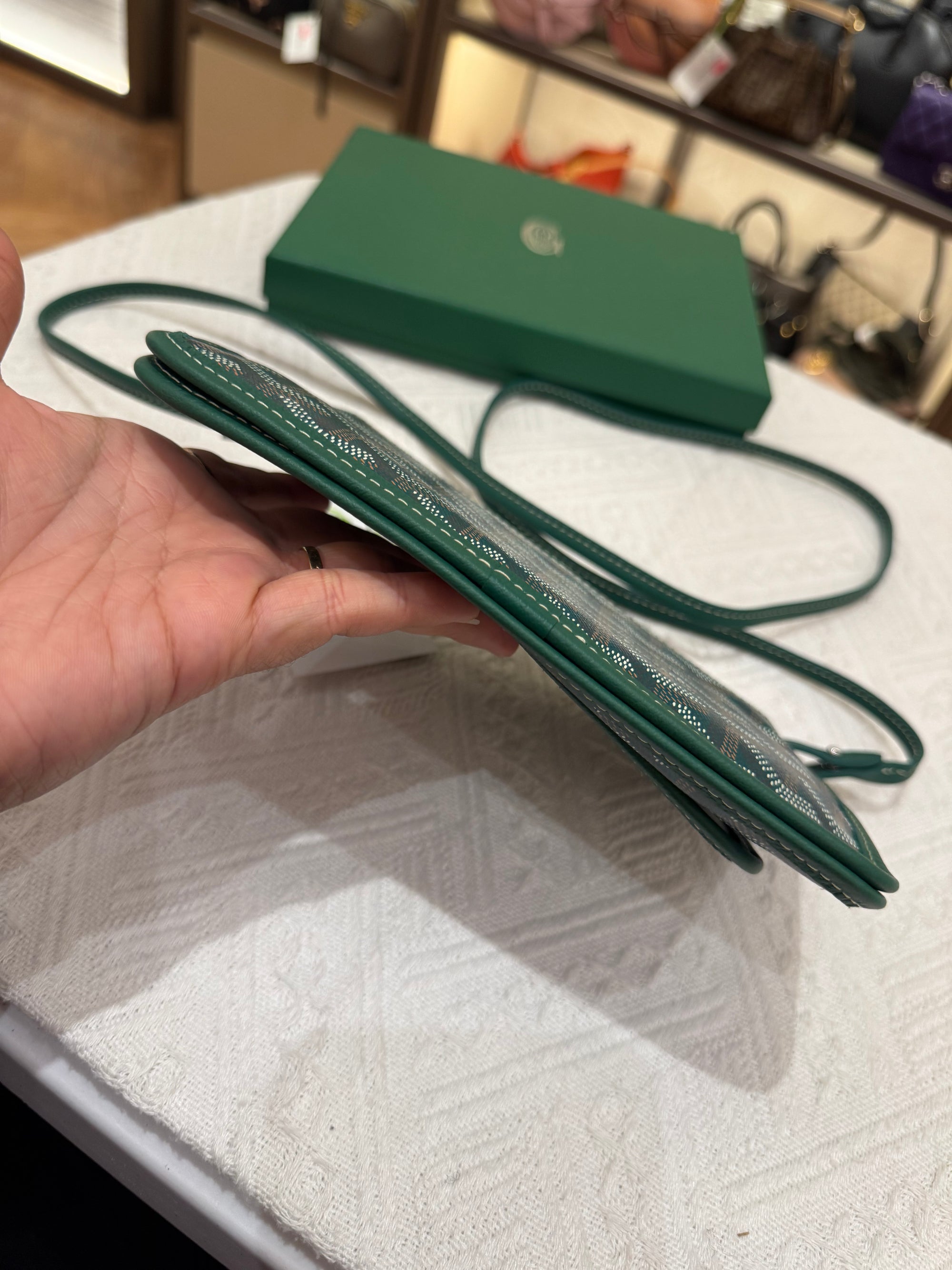 Goyard Plumet Crossbody Green