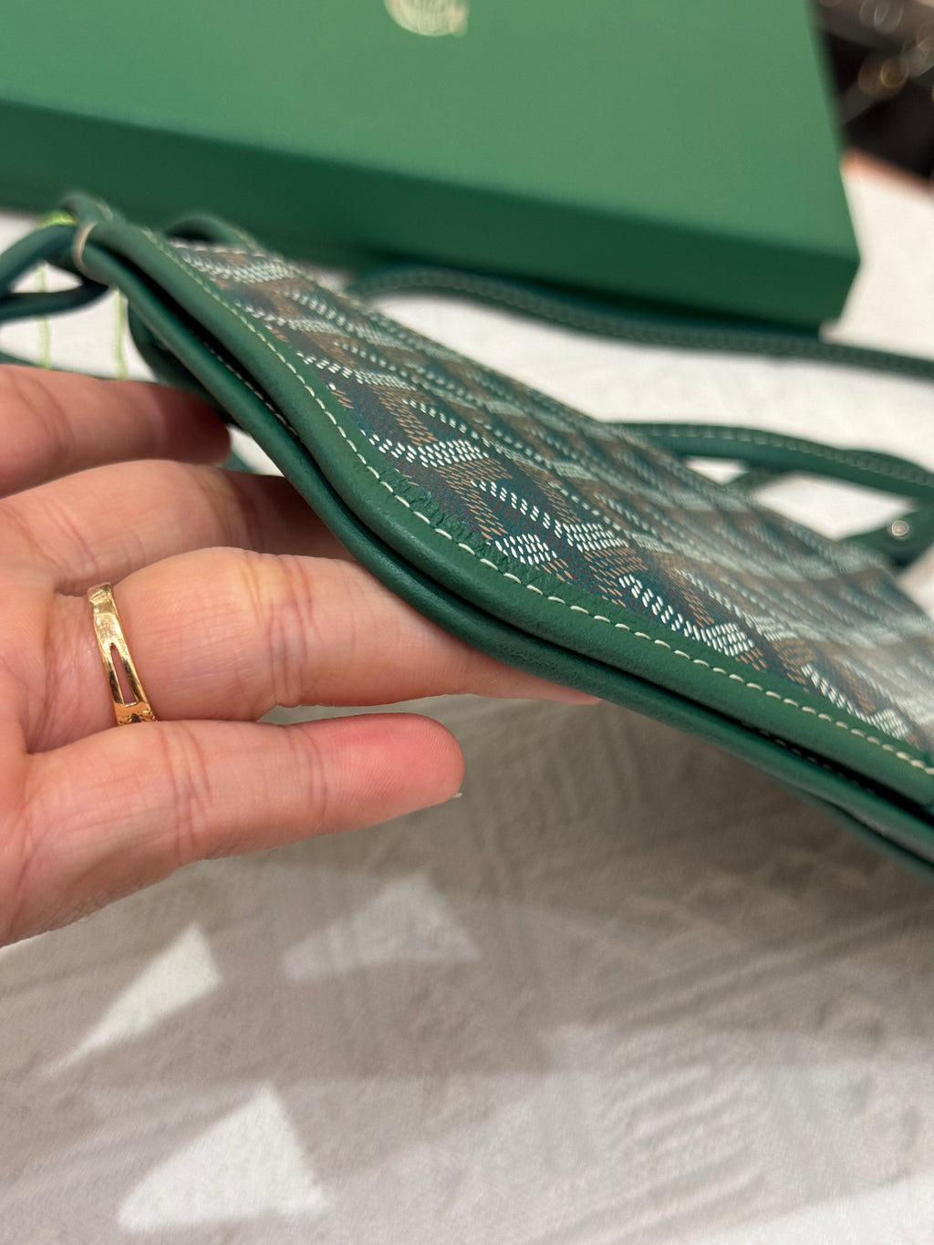 Goyard Plumet Crossbody Green