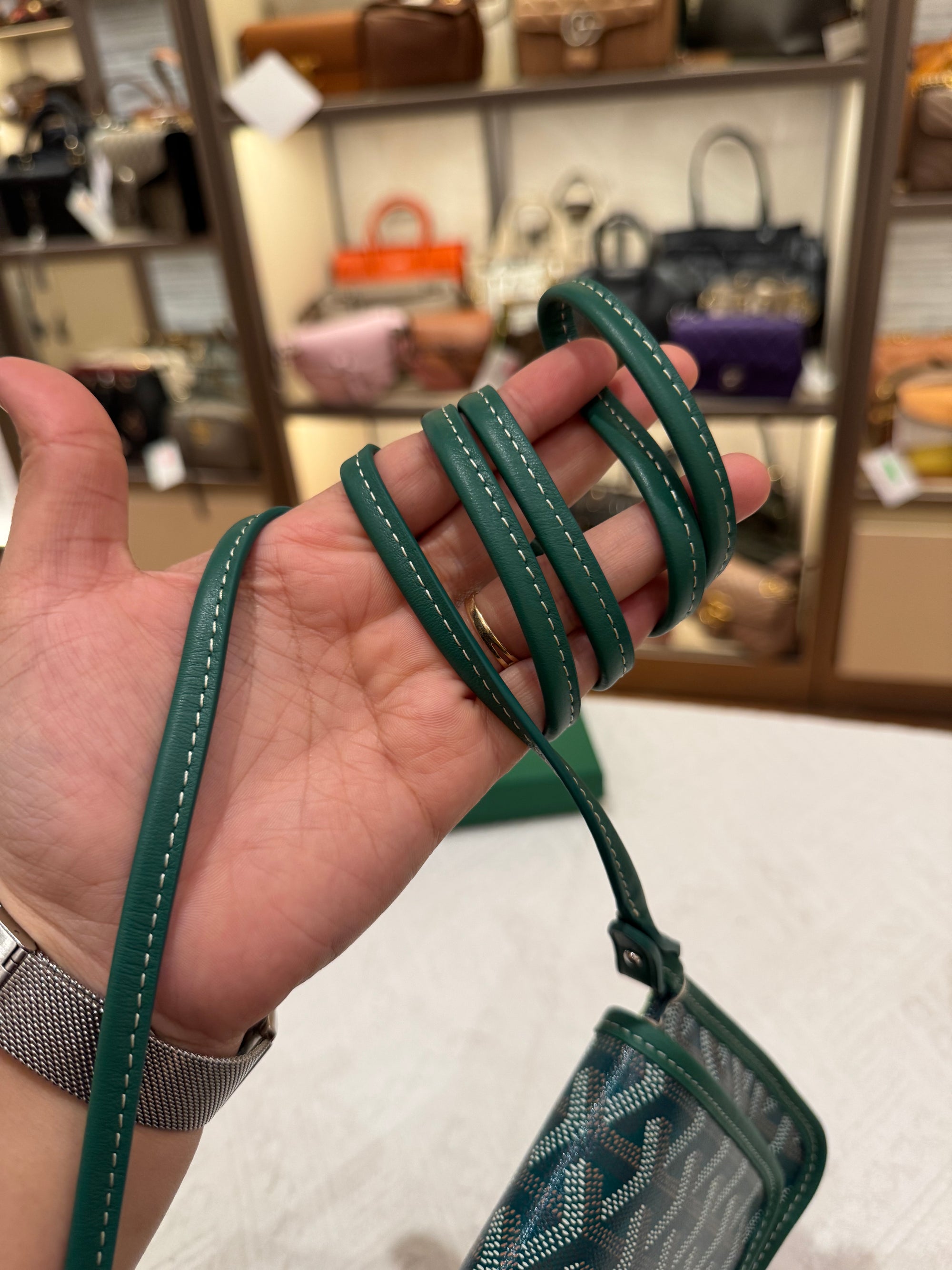 Goyard Plumet Crossbody Green