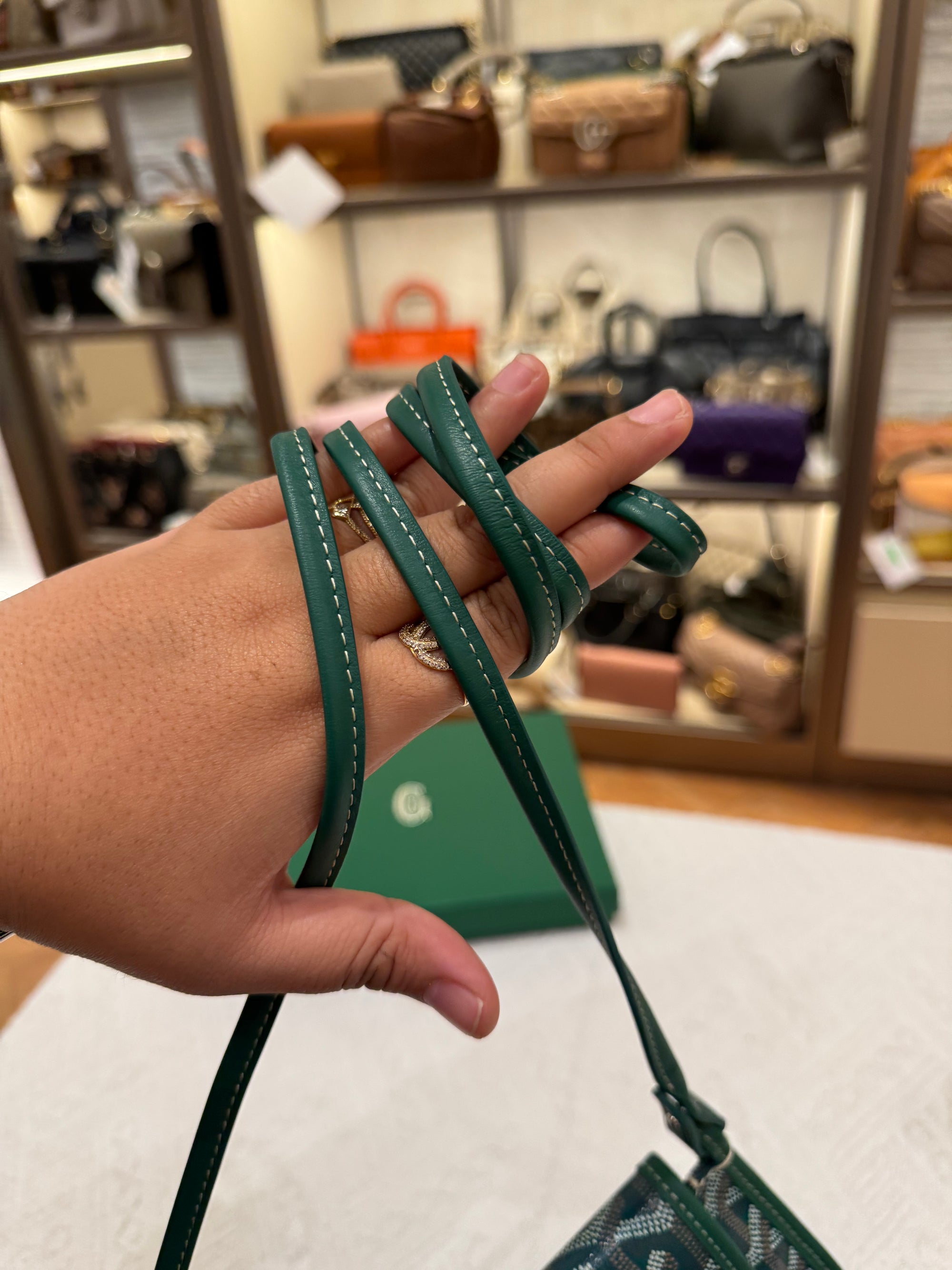 Goyard Plumet Crossbody Green