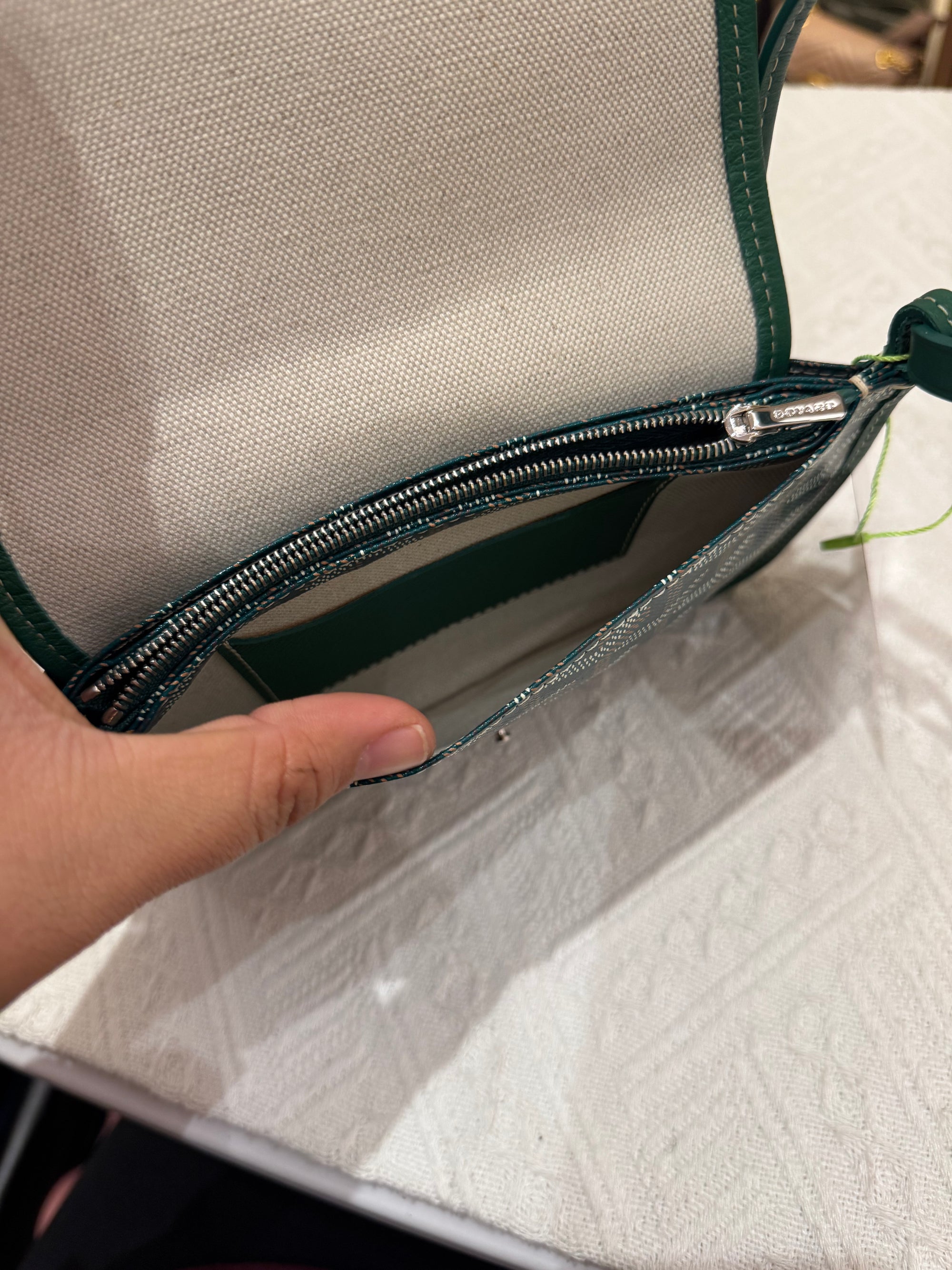 Goyard Plumet Crossbody Green