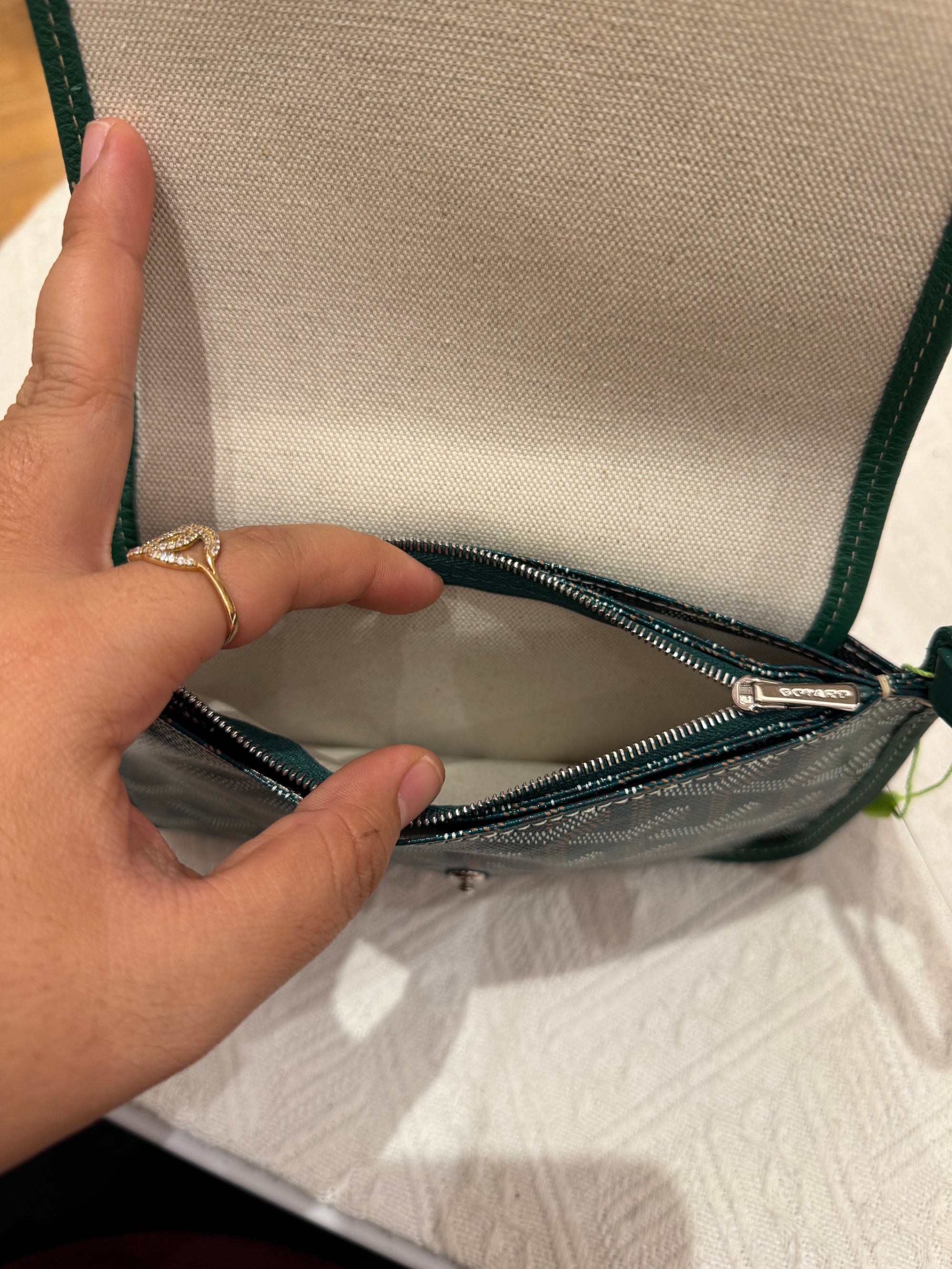 Goyard Plumet Crossbody Green