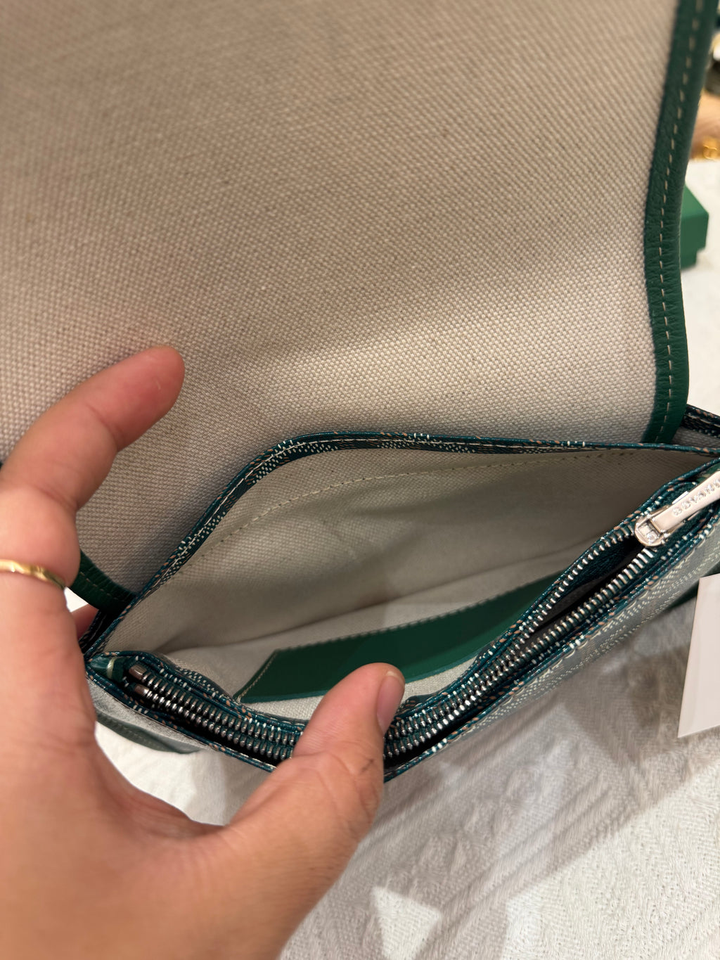 Goyard Plumet Crossbody Green