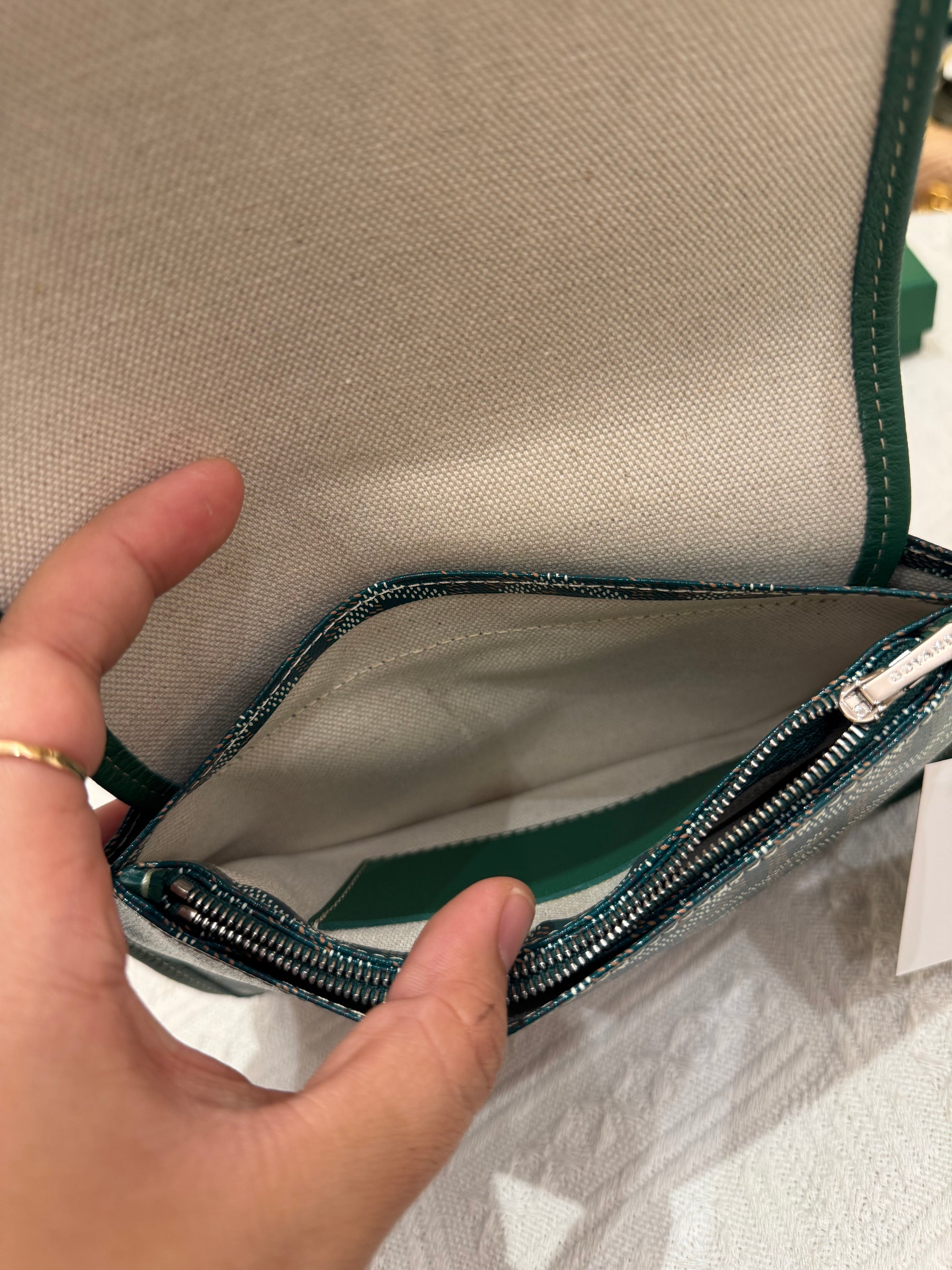 Goyard Plumet Crossbody Green