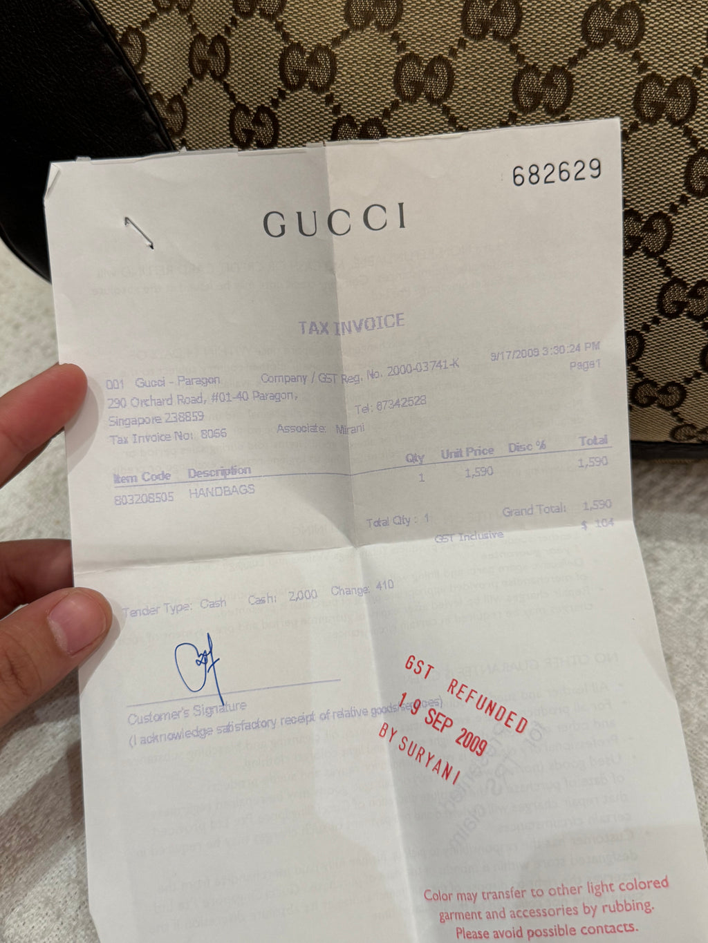 Gucci Charlotte Kanvas Hobo
