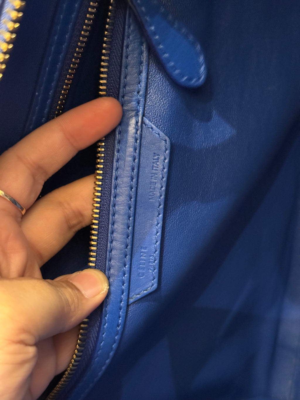 Celine Mini Luggage Blue