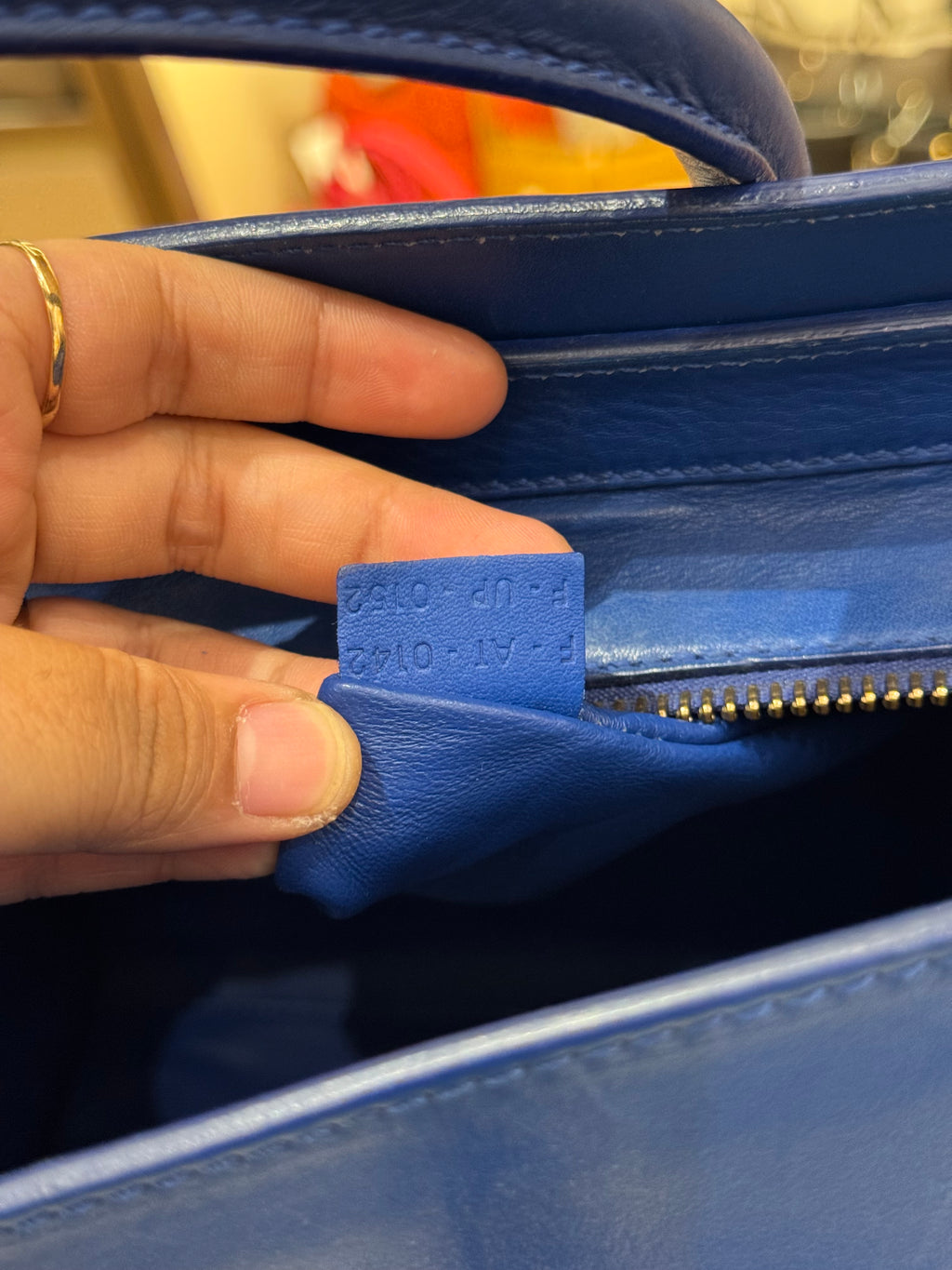 Celine Mini Luggage Blue