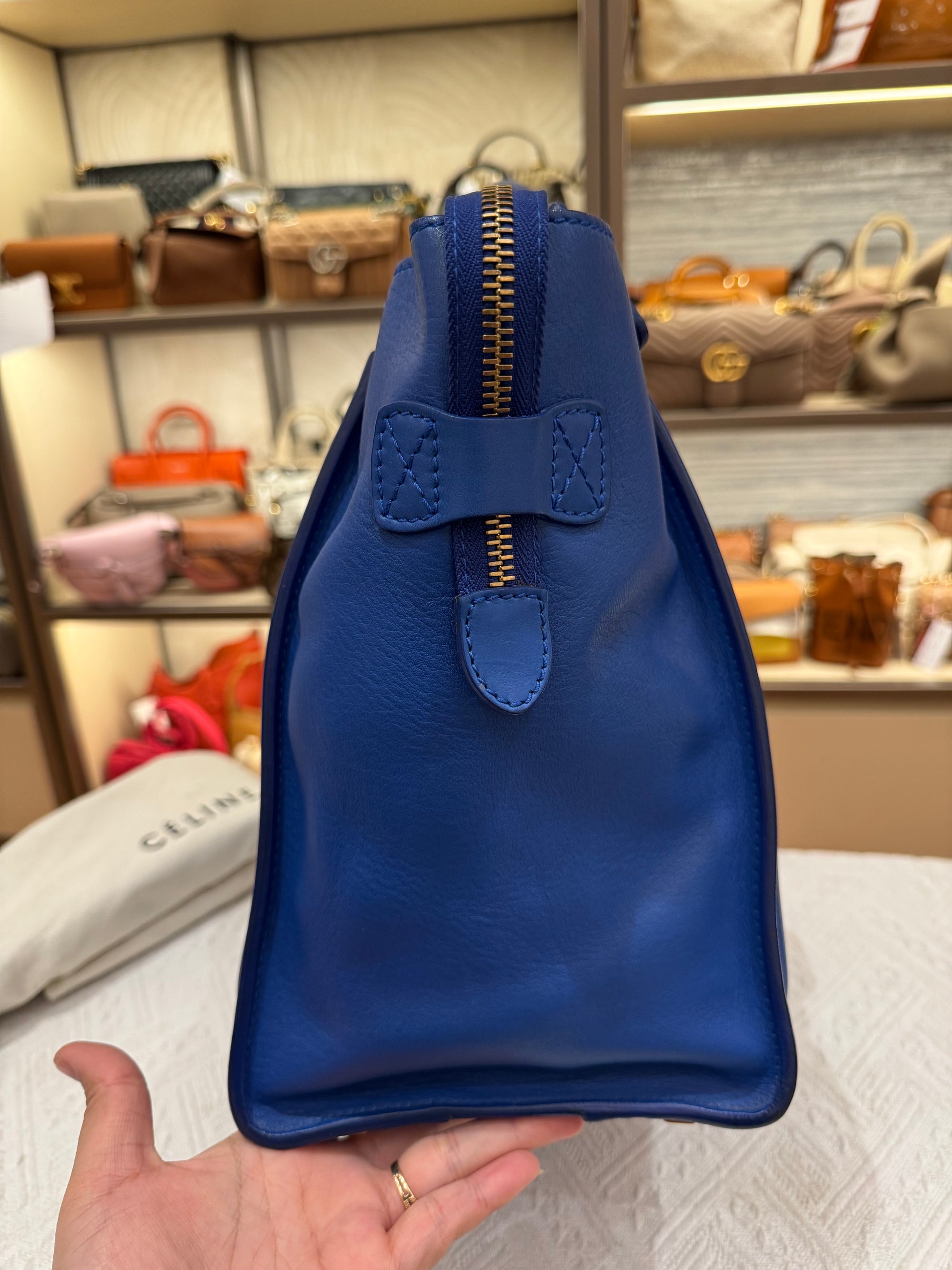 Celine Mini Luggage Blue