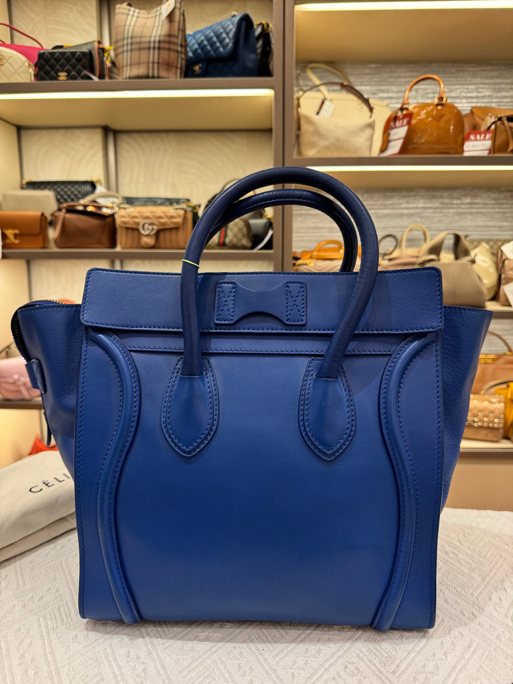Celine Mini Luggage Blue