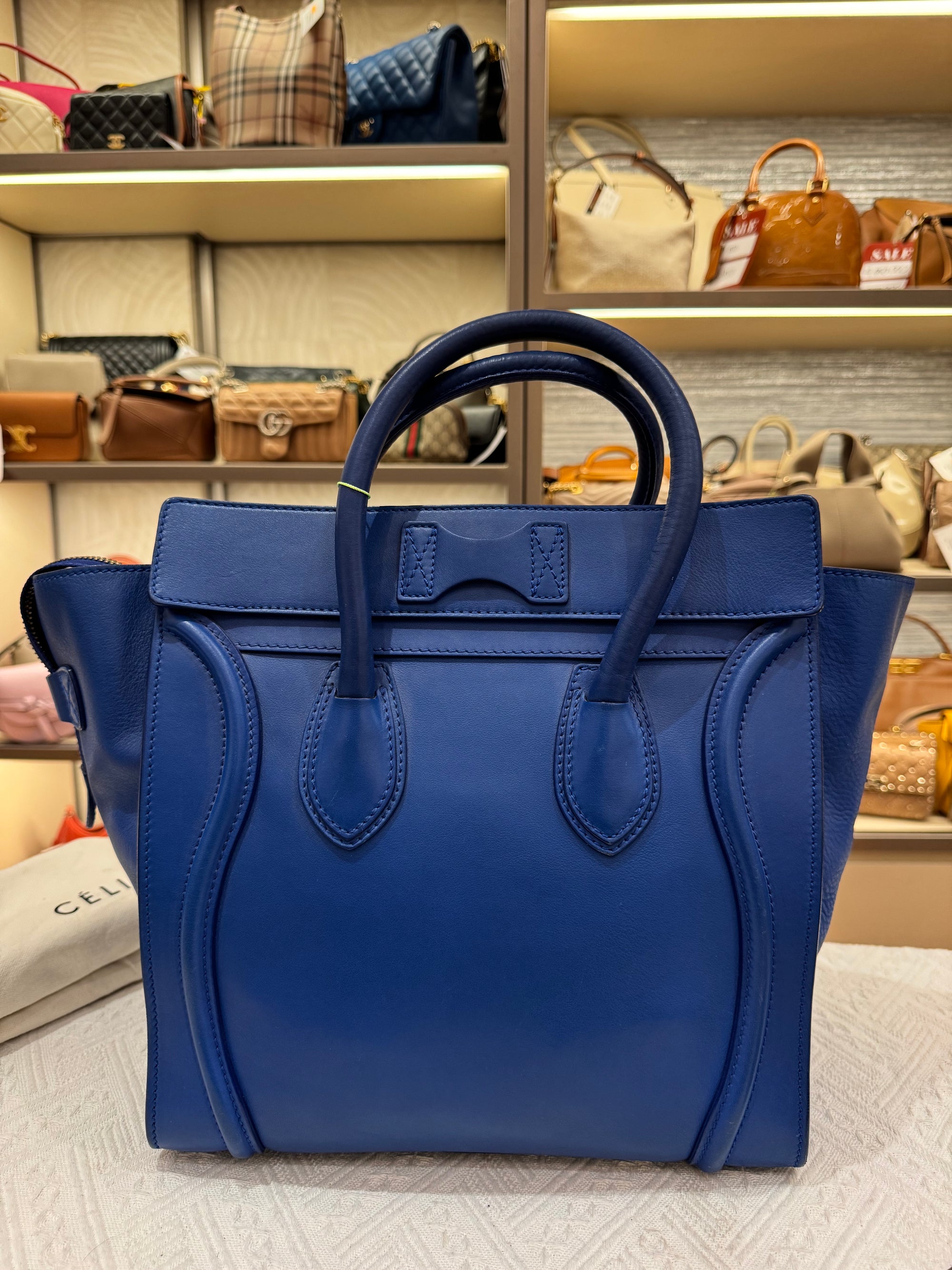 Celine Mini Luggage Blue