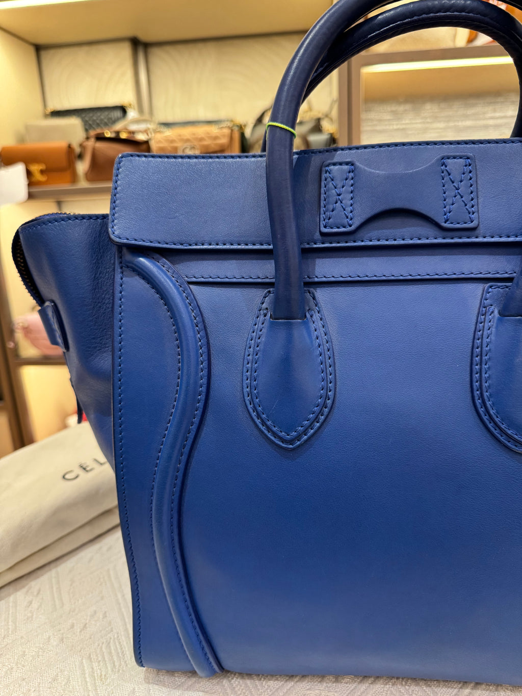 Celine Mini Luggage Blue