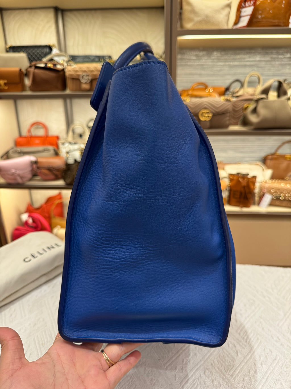 Celine Mini Luggage Blue