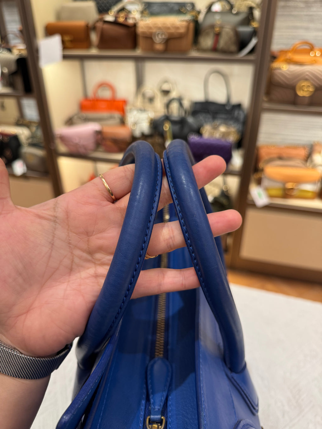 Celine Mini Luggage Blue
