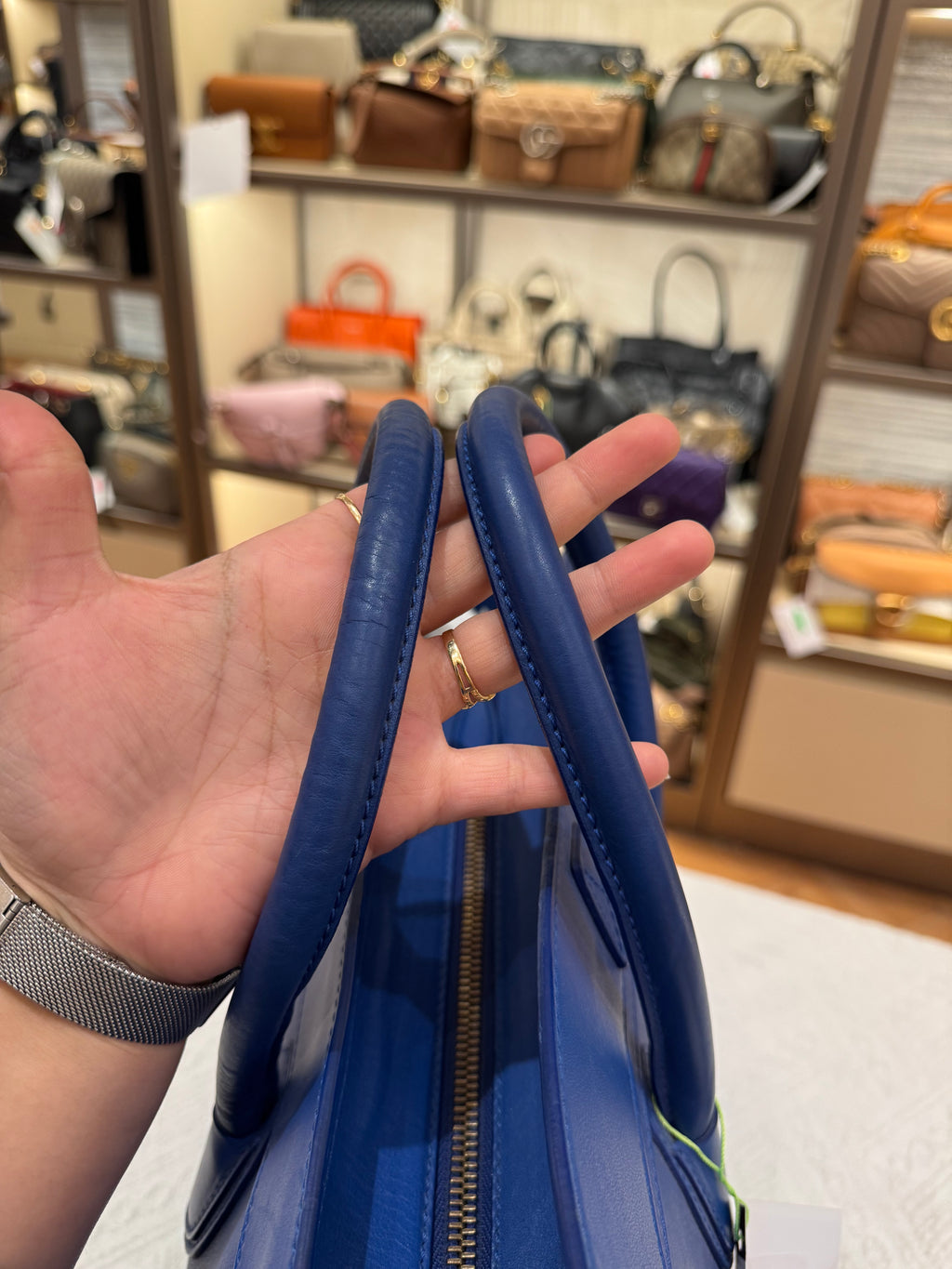 Celine Mini Luggage Blue