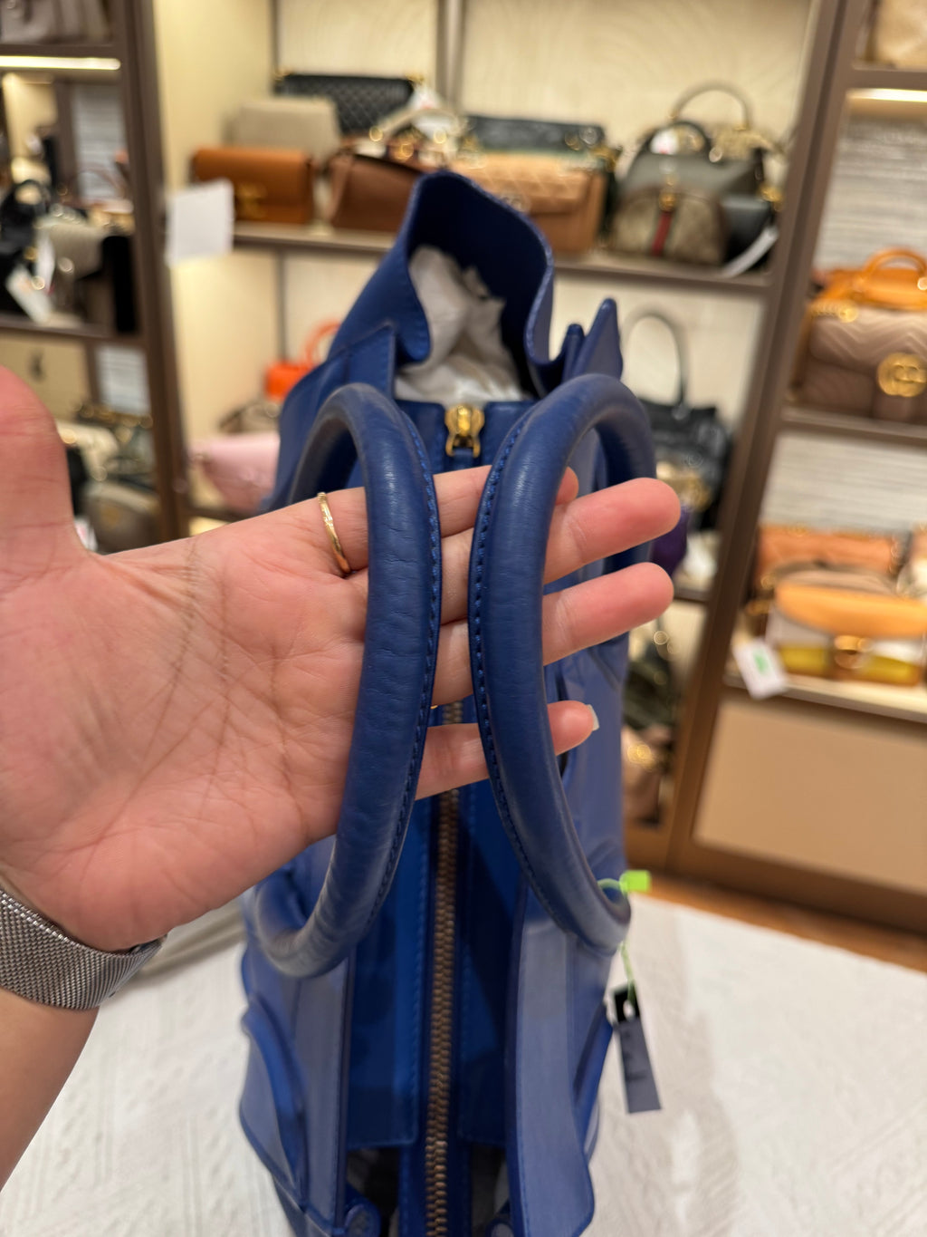 Celine Mini Luggage Blue
