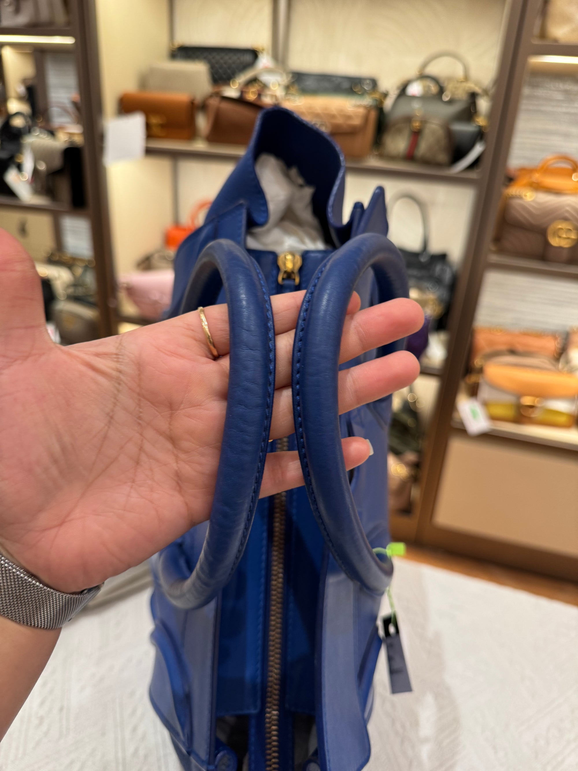 Celine Mini Luggage Blue
