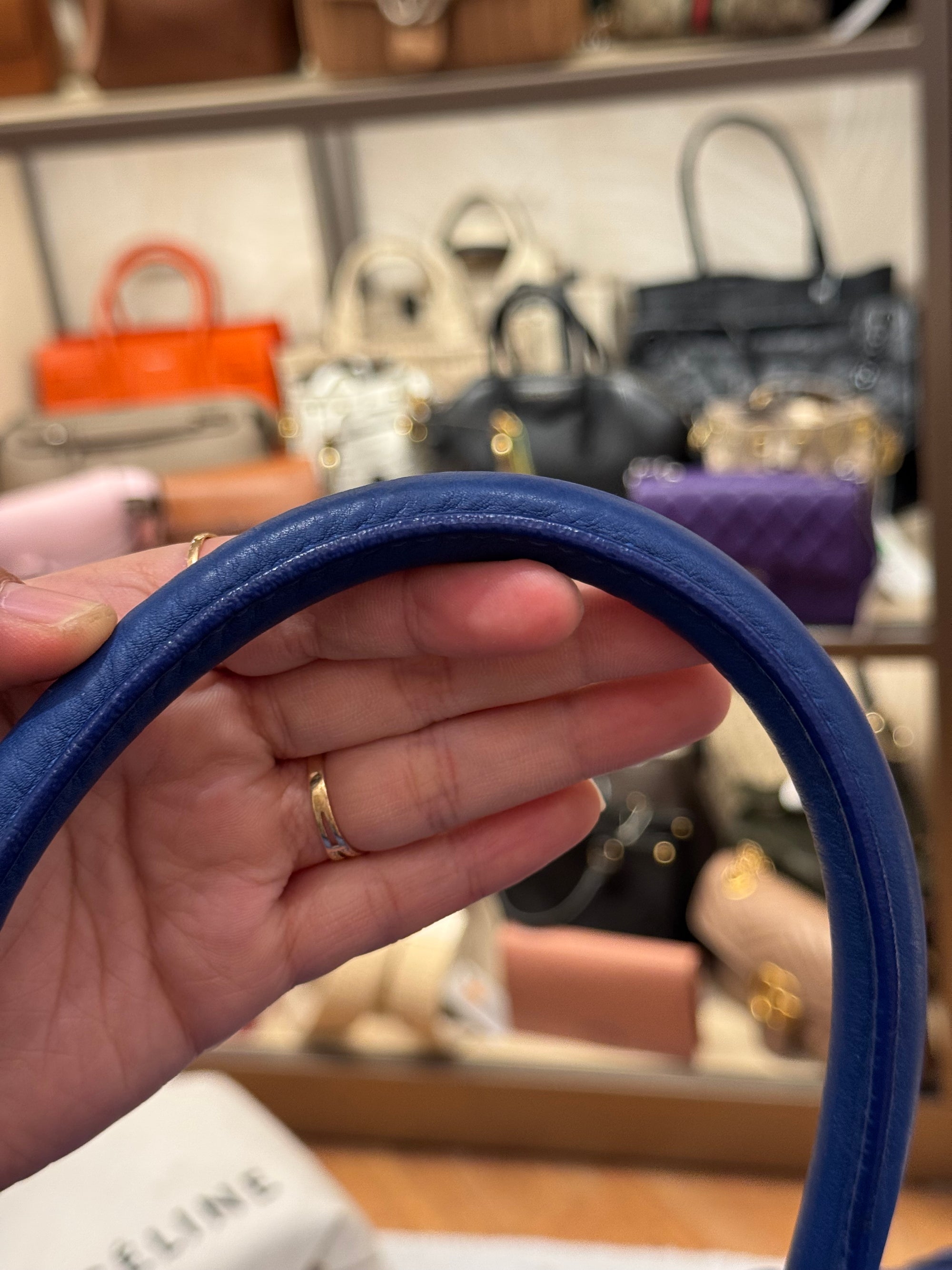 Celine Mini Luggage Blue