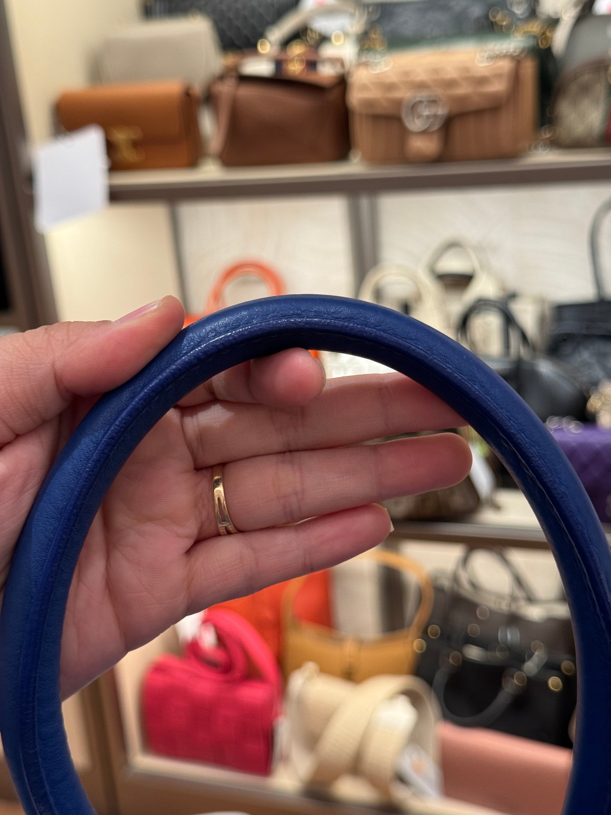 Celine Mini Luggage Blue