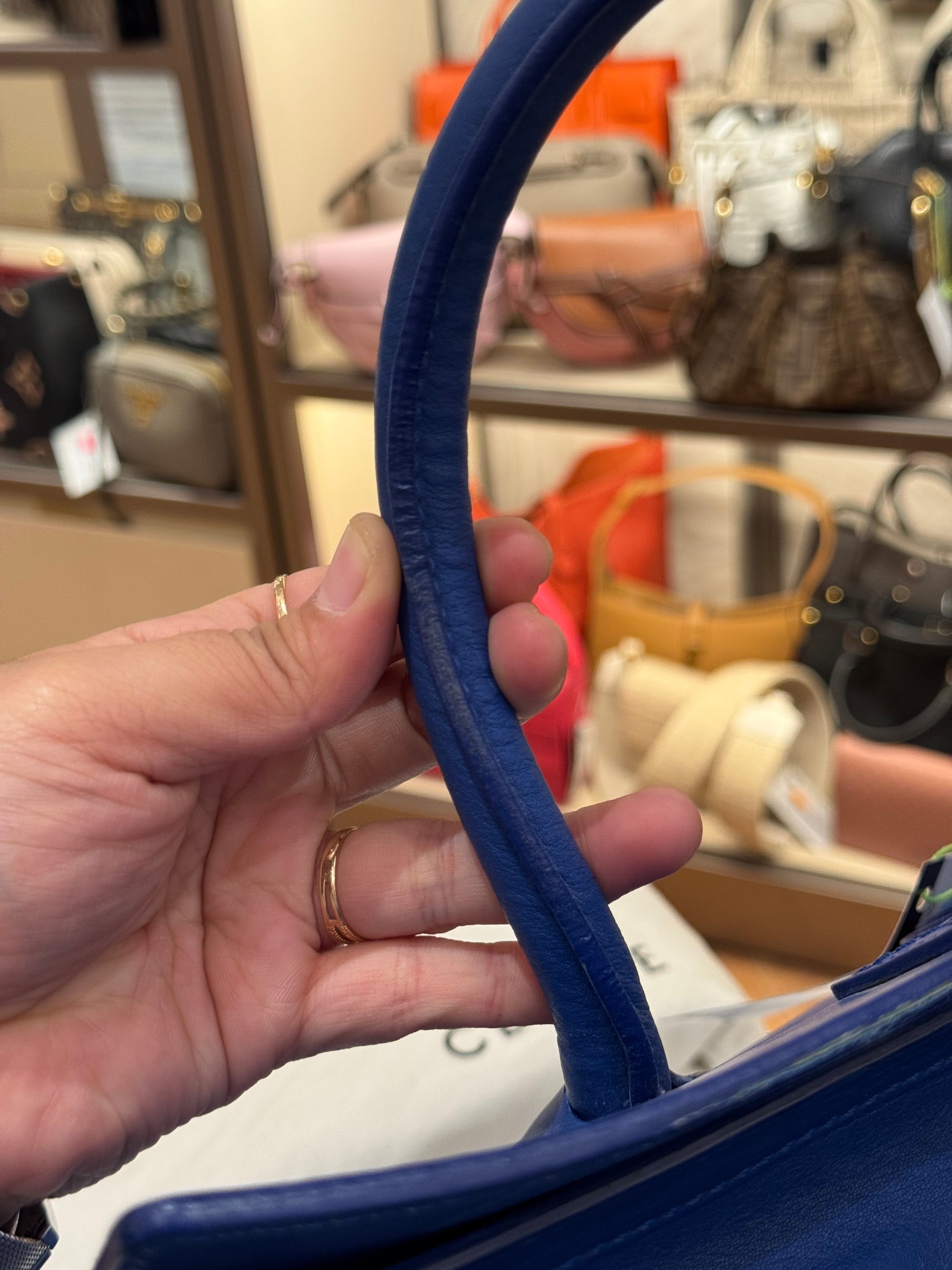 Celine Mini Luggage Blue