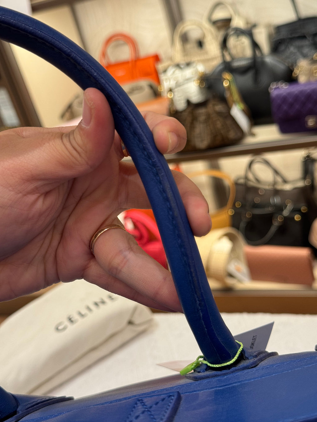 Celine Mini Luggage Blue